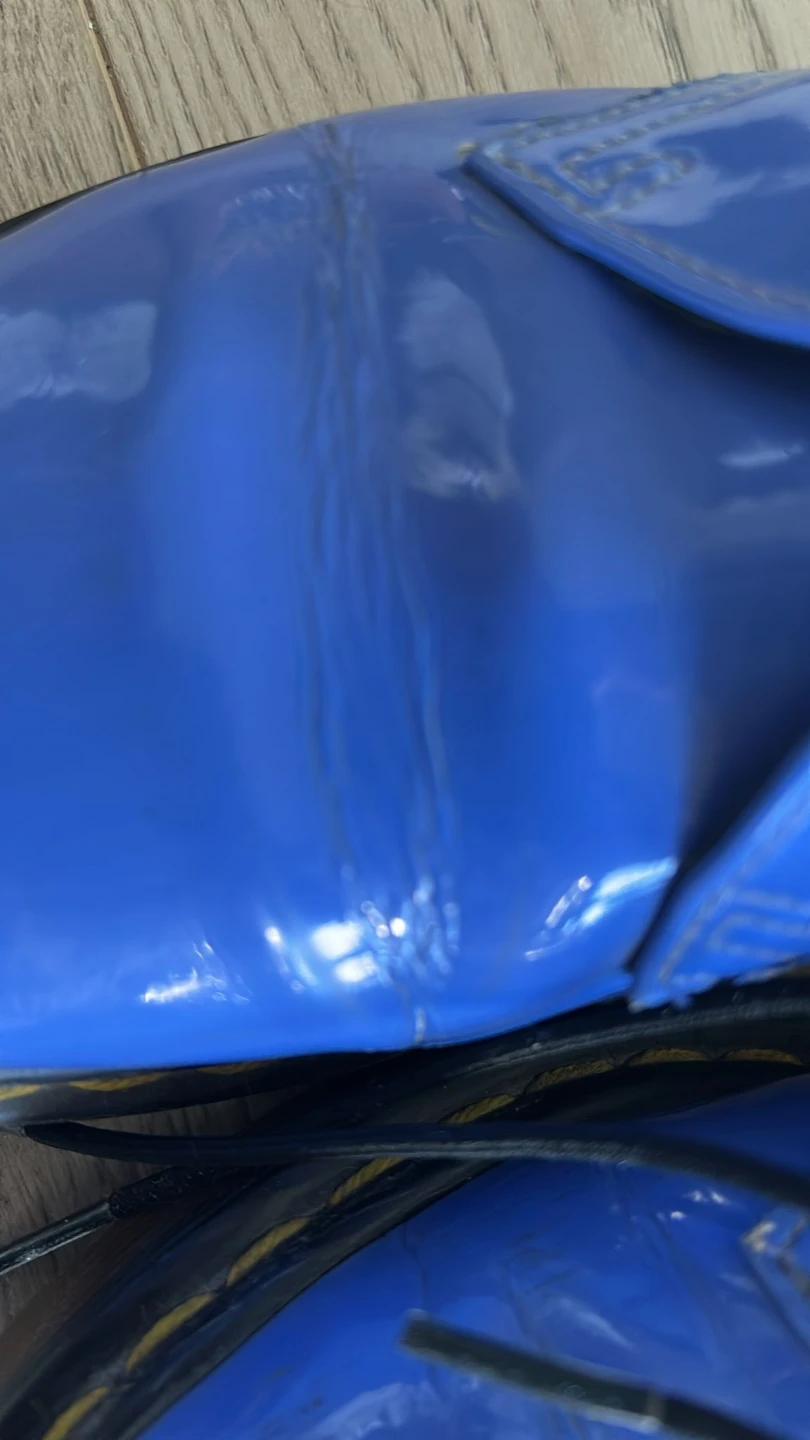 Dr. Martens 1461 Patent Leather Shoes - Blue - photo 4
