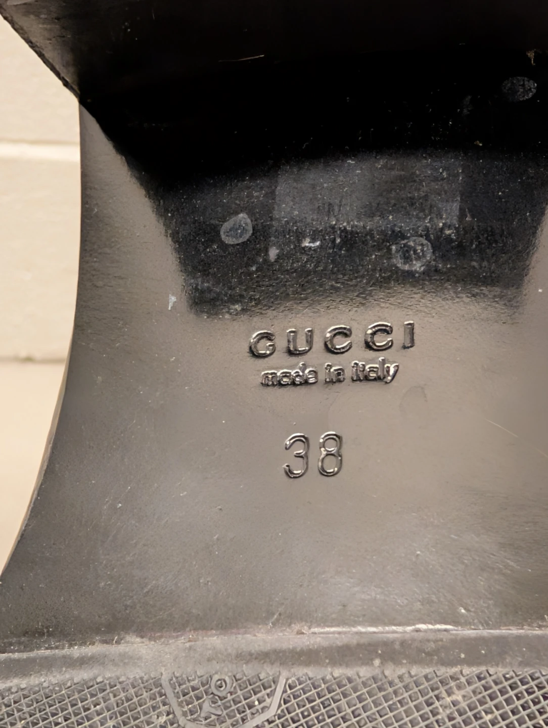 Gucci Black Leather Knee-High Boots Size 38 - photo 5