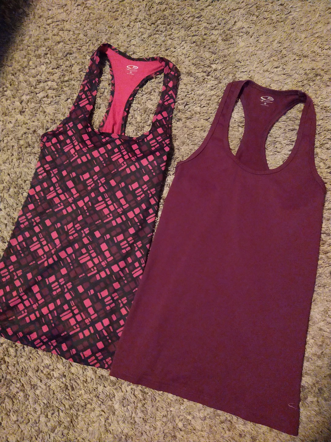 2 Champion Women's Racerback Tanks in Multi and Burgundy - photo 2