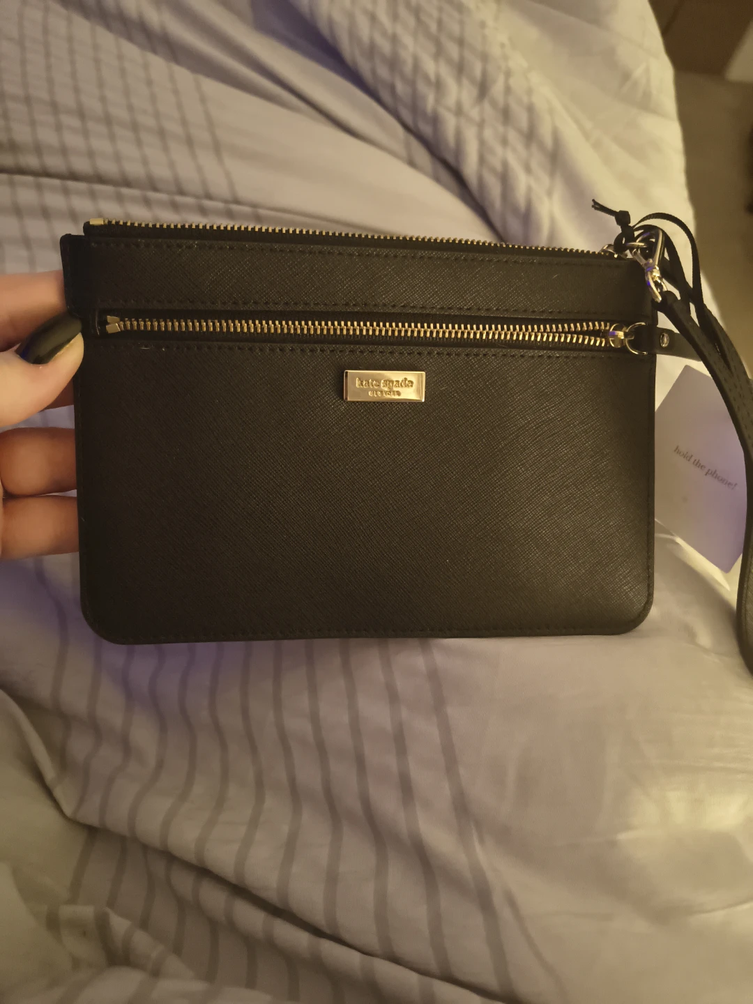Kate Spade Black Wristlet Clutch
