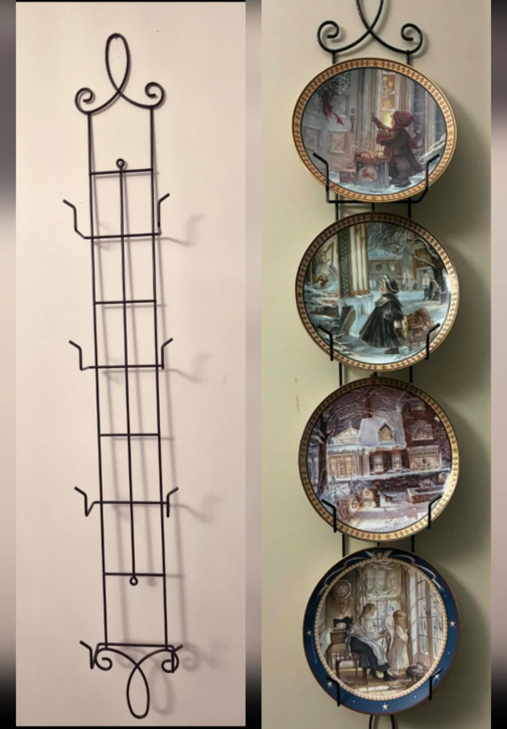 Decorative plate holder (does not include plates.)