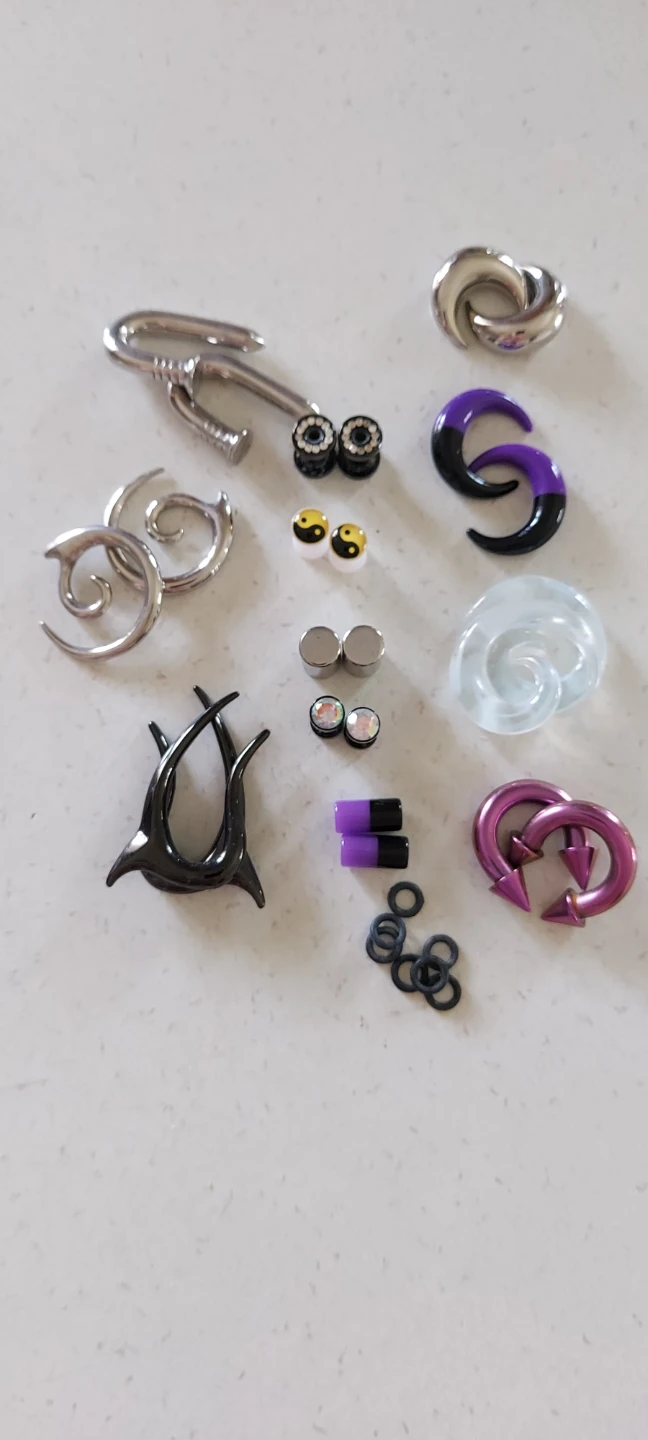 Assorted Ear Stretching Plugs and Tunnels
