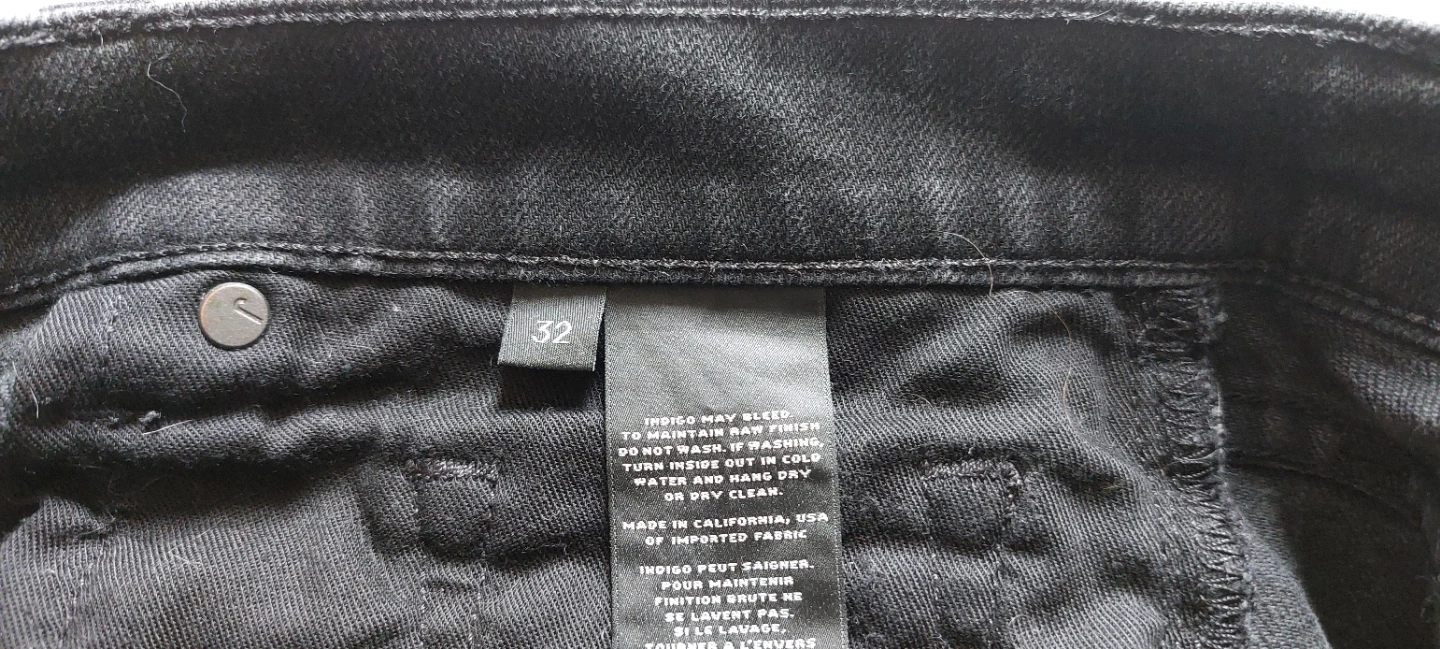 J Brand Tyler Black Jeans Size 32 - photo 3