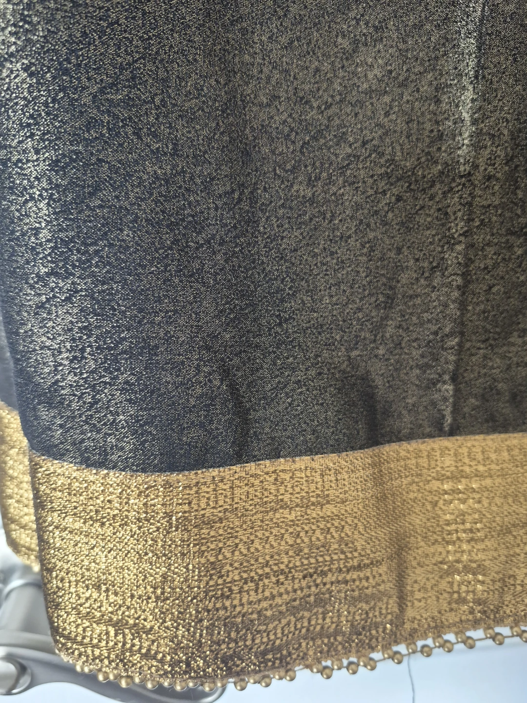 Sparkly Brown and Gold Saree