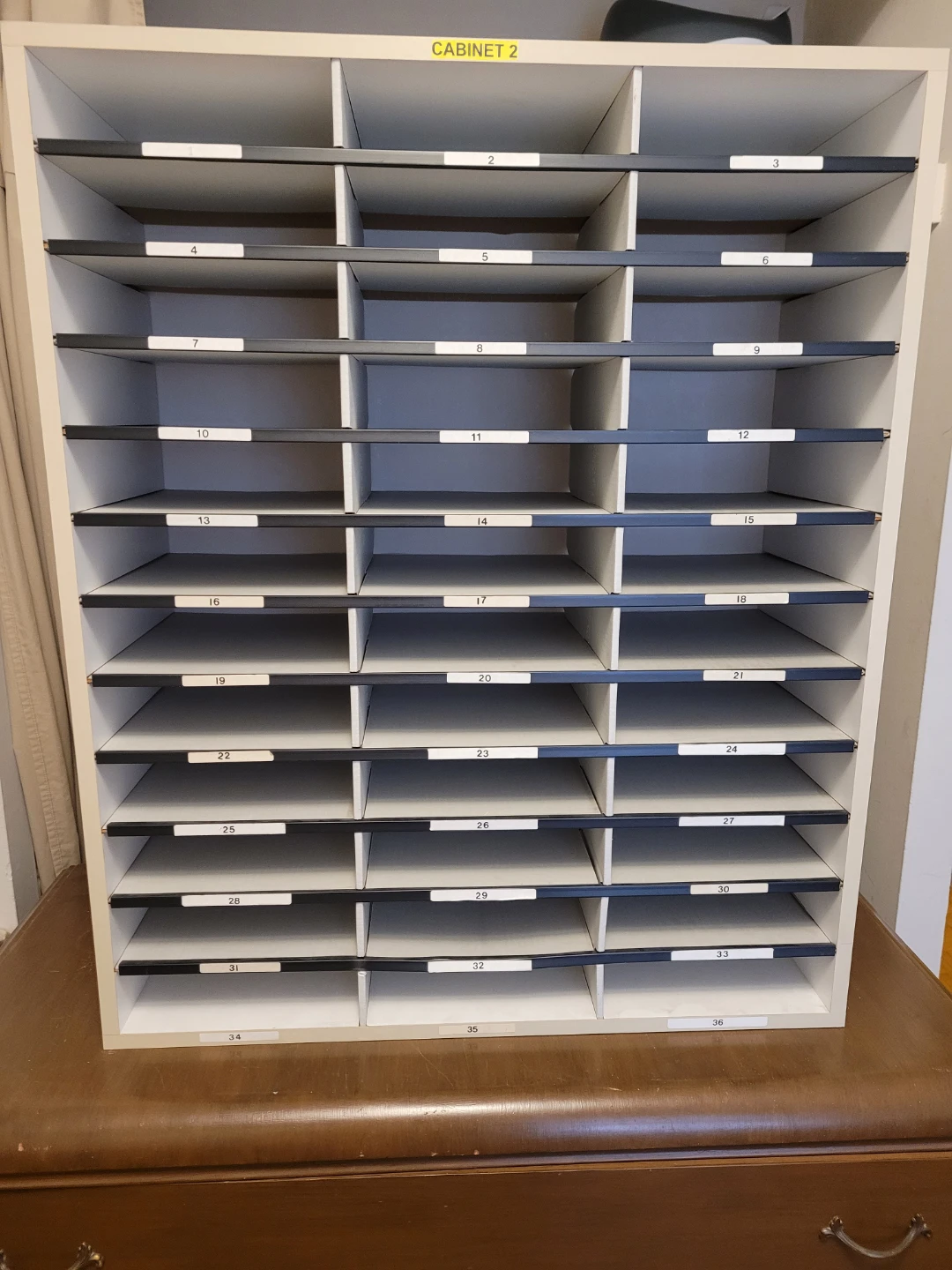 Soeting Cabinet with 36 Compartments