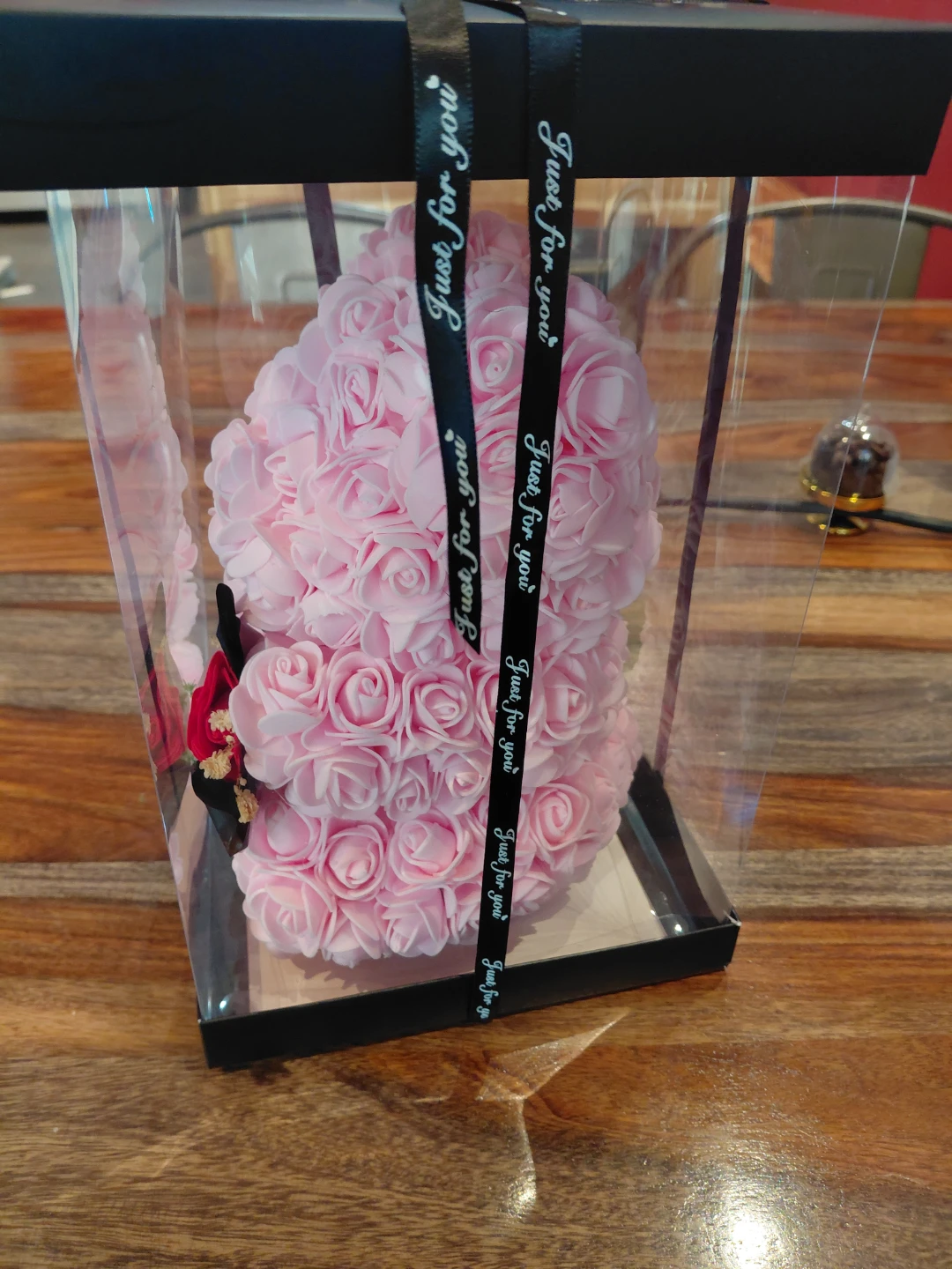 Pink Rose Teddy Bear with Gift Box - photo 2