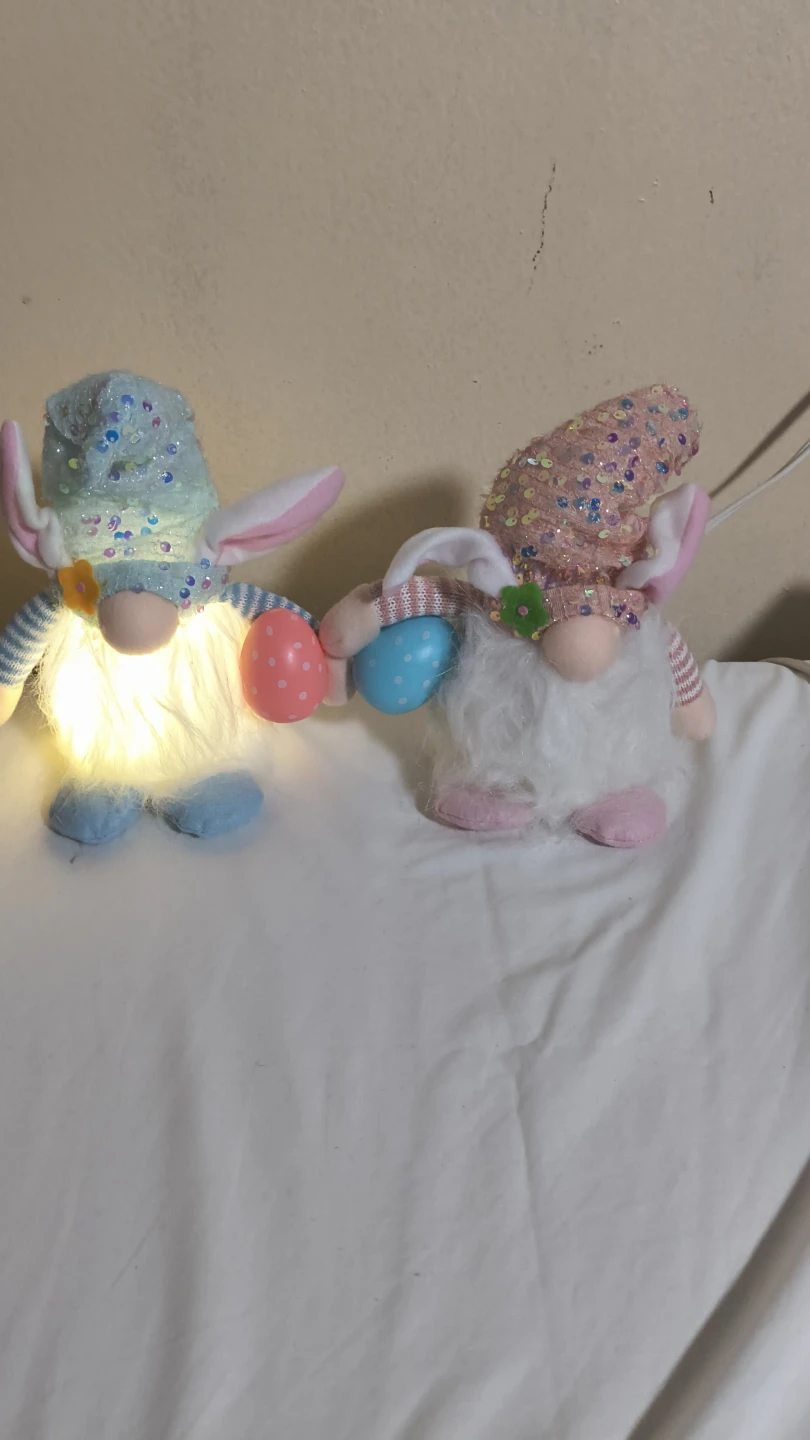 Light-Up Easter Gnomes with Eggs (Set of 2) - photo 4