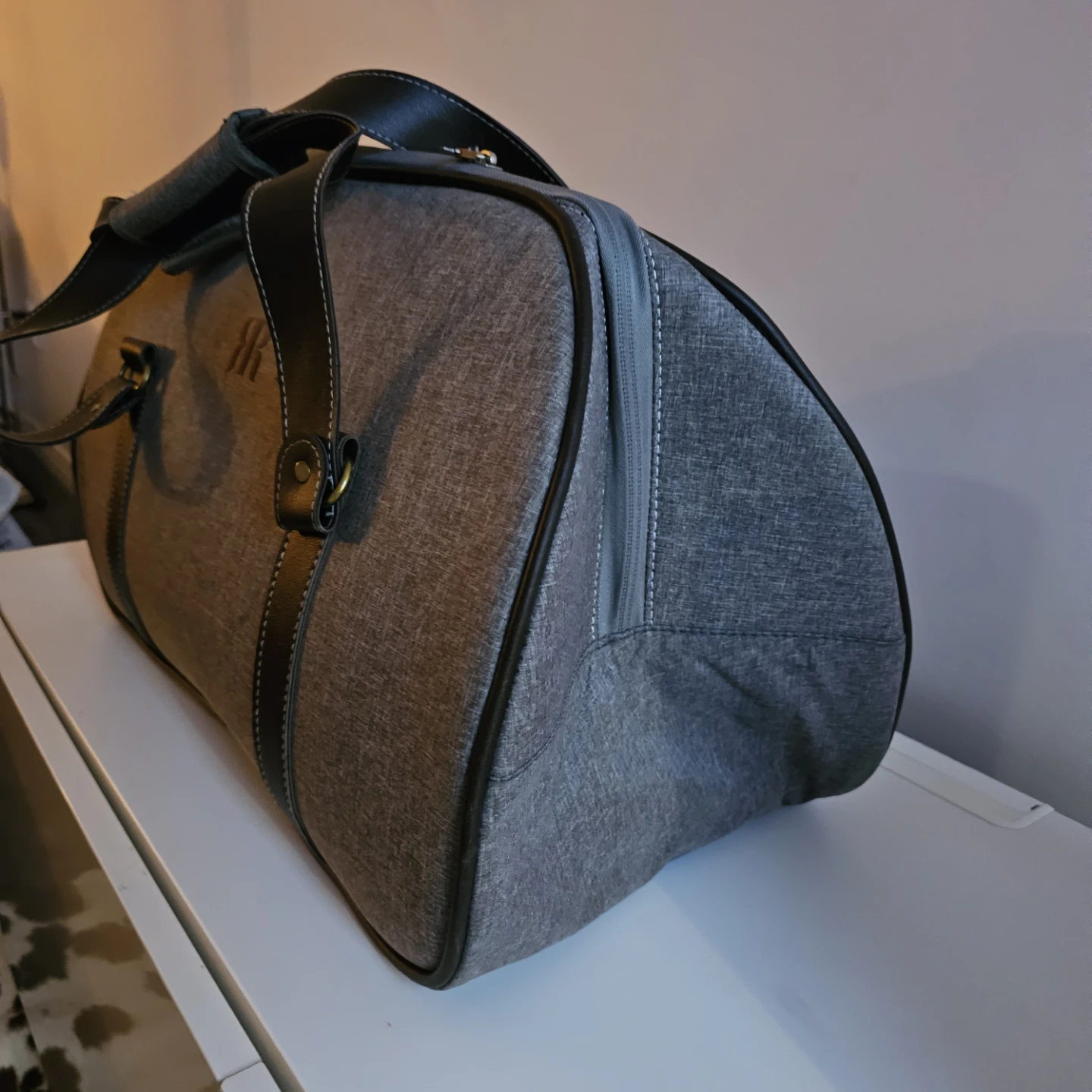 Brown and Black Duffle Bag with RR Monogram - photo 4
