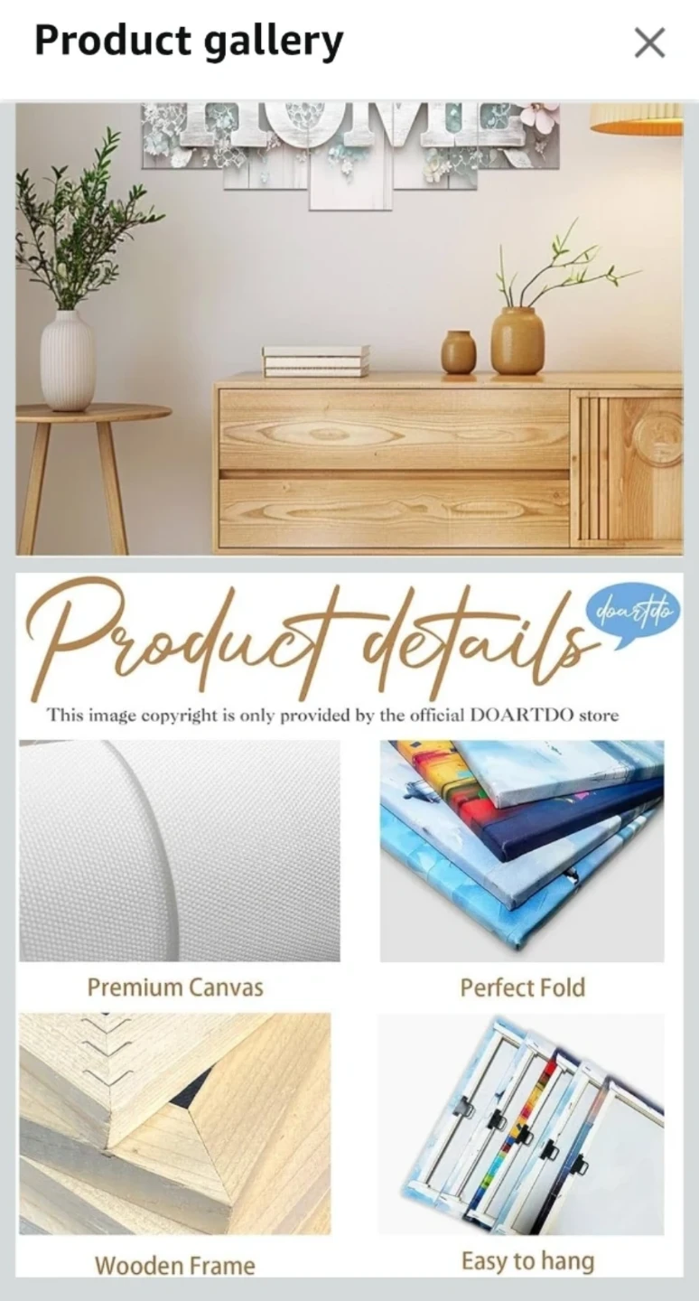 Canvas Wall Art - "HOME" Design - photo 3