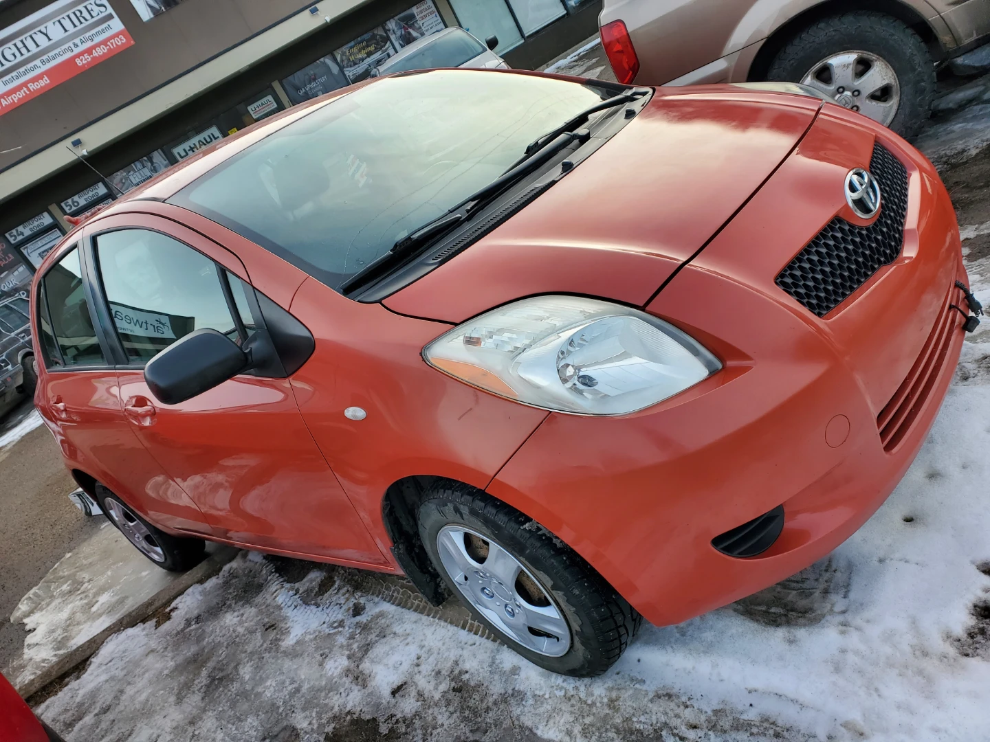 Orange Toyota Yaris Hatchback - photo 2