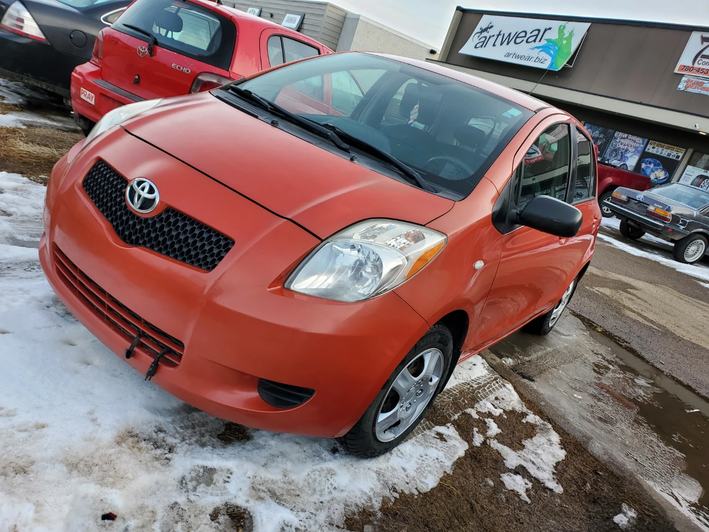 Orange Toyota Yaris Hatchback - photo 3