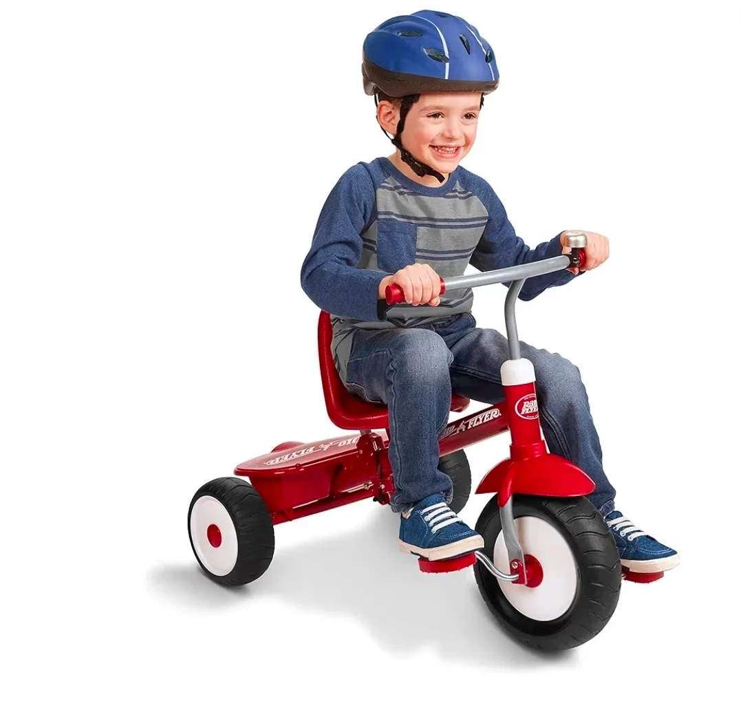 Radio Flyer Red Tricycle with Removable Parent Handle - photo 2