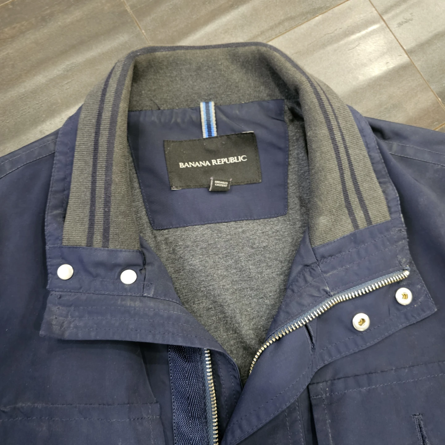 Banana Republic Navy Blue Bomber Jacket - photo 2