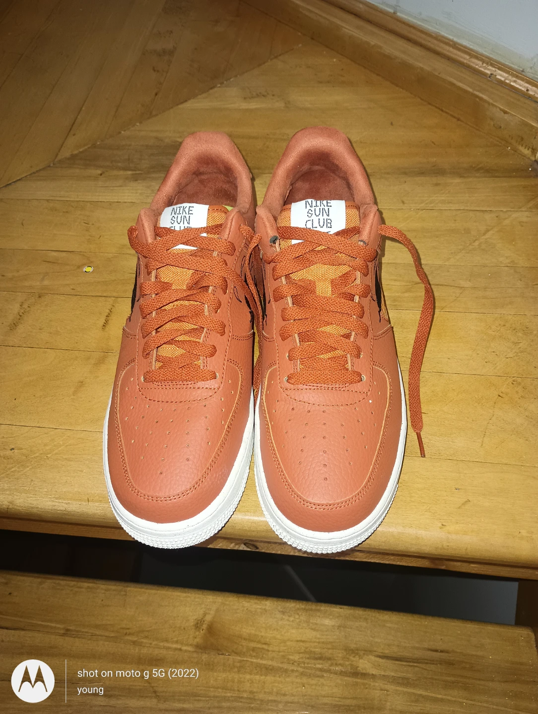 Nike Air Force 1 Sun Club "Brown/Orange" Sneakers - photo 2