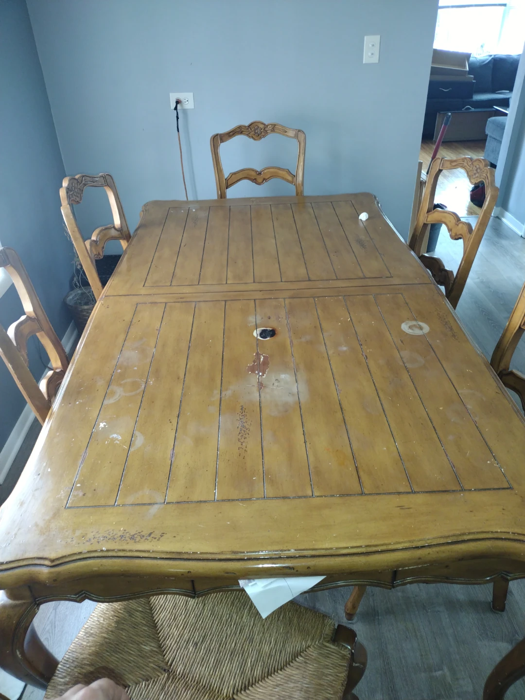 Wooden Dining Table and Chairs Set