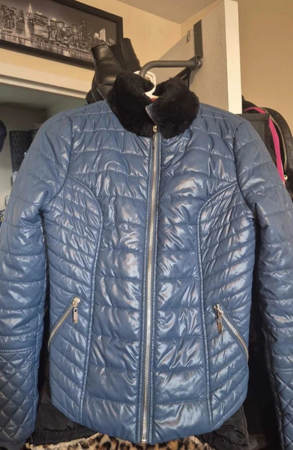 Blue Guess jacket