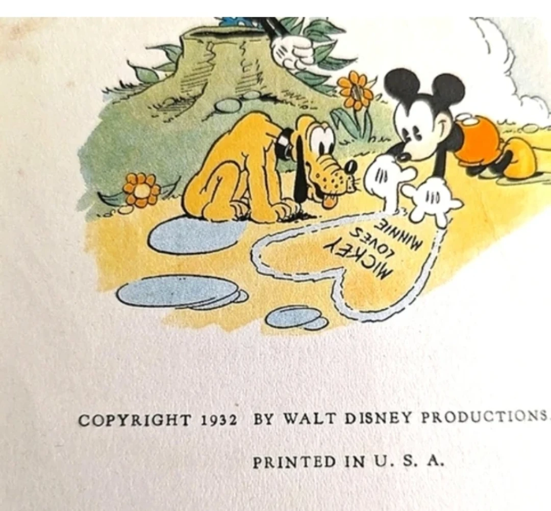 Walt Disney's 1932 Book The Adventures of Mickey Mouse rare find - photo 5