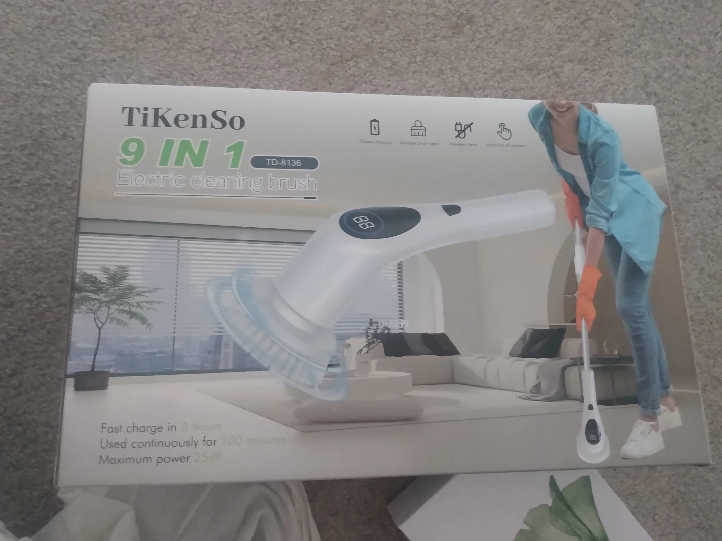 TiKenSo 9 IN 1 Electric Cleaning Brush