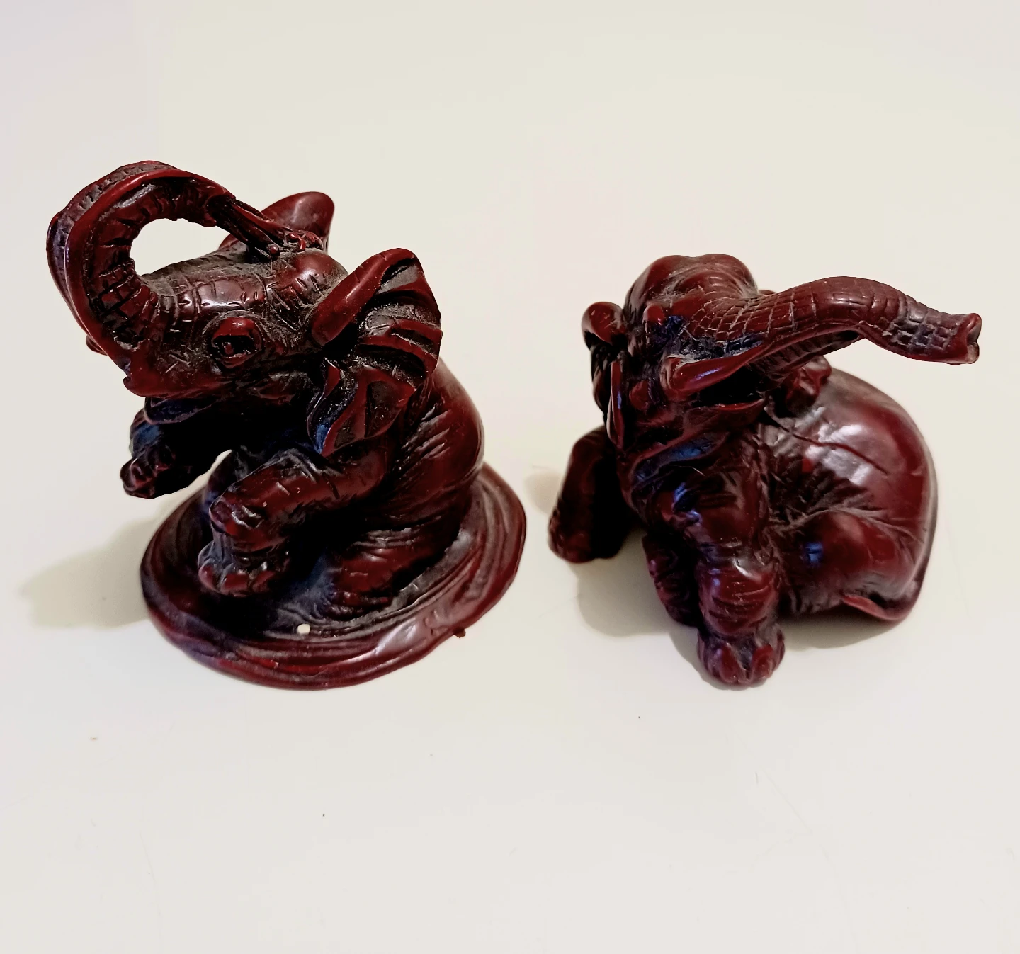 Hand Carved Elephant Figurines - photo 2