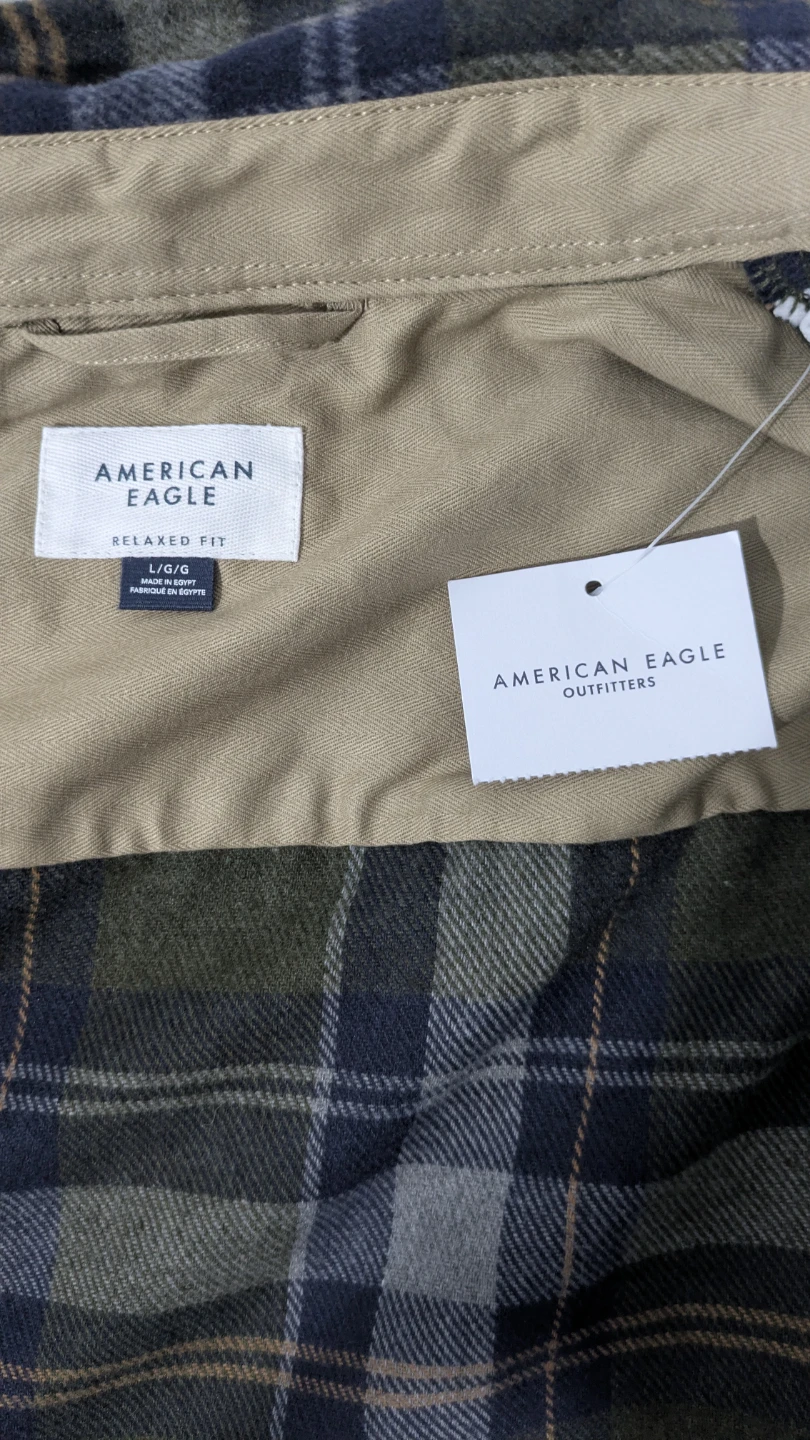For Sale: American Eagle Flannel Shirt (L/G – Relaxed Fit) - photo 2