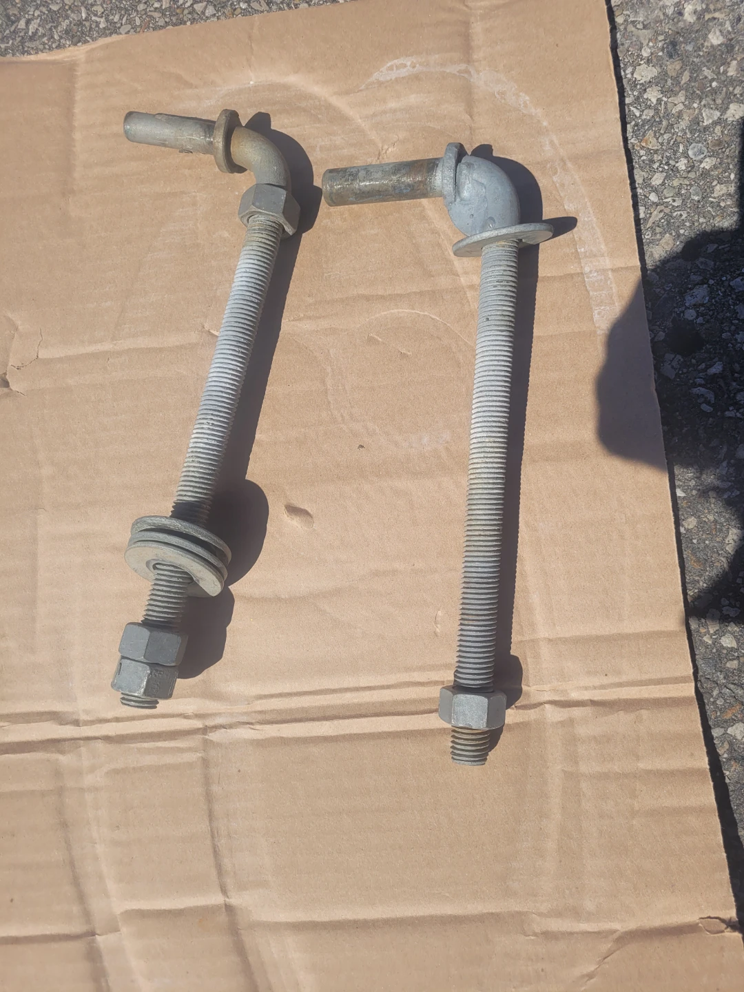 Set of 2 Metal Post Hinges