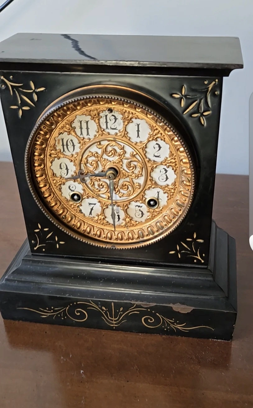 Antique 1882 Ansonia Clock Co Cast Iron not many in the world.