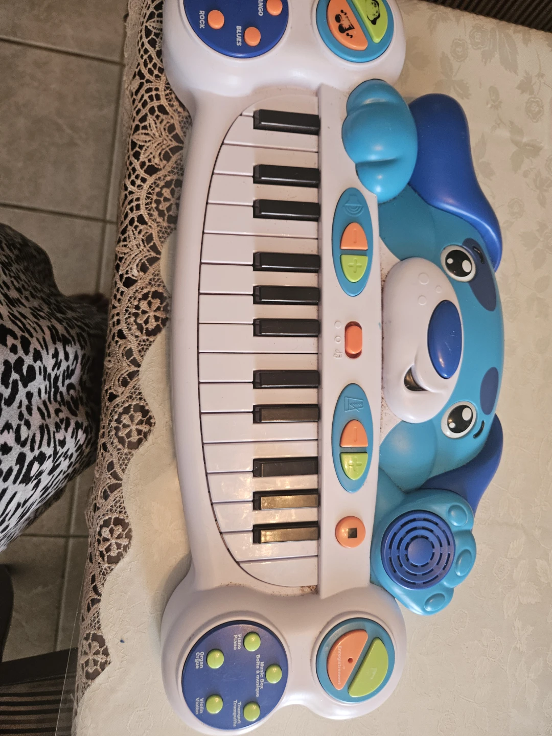 Blue Dog Electronic Keyboard Toy