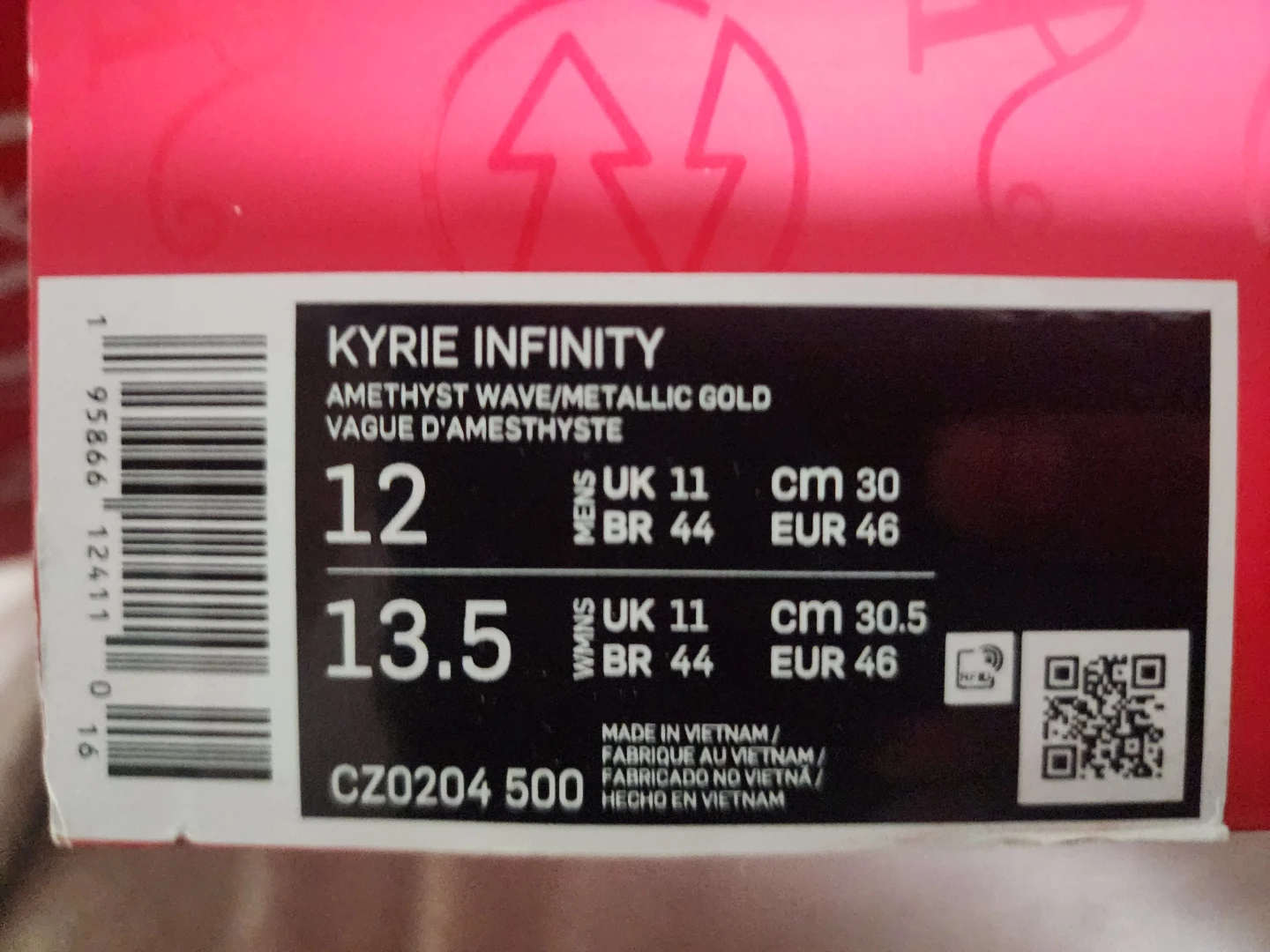Nike Kyrie Infinity "Amethyst Wave/Metallic Gold" Basketball - photo 2