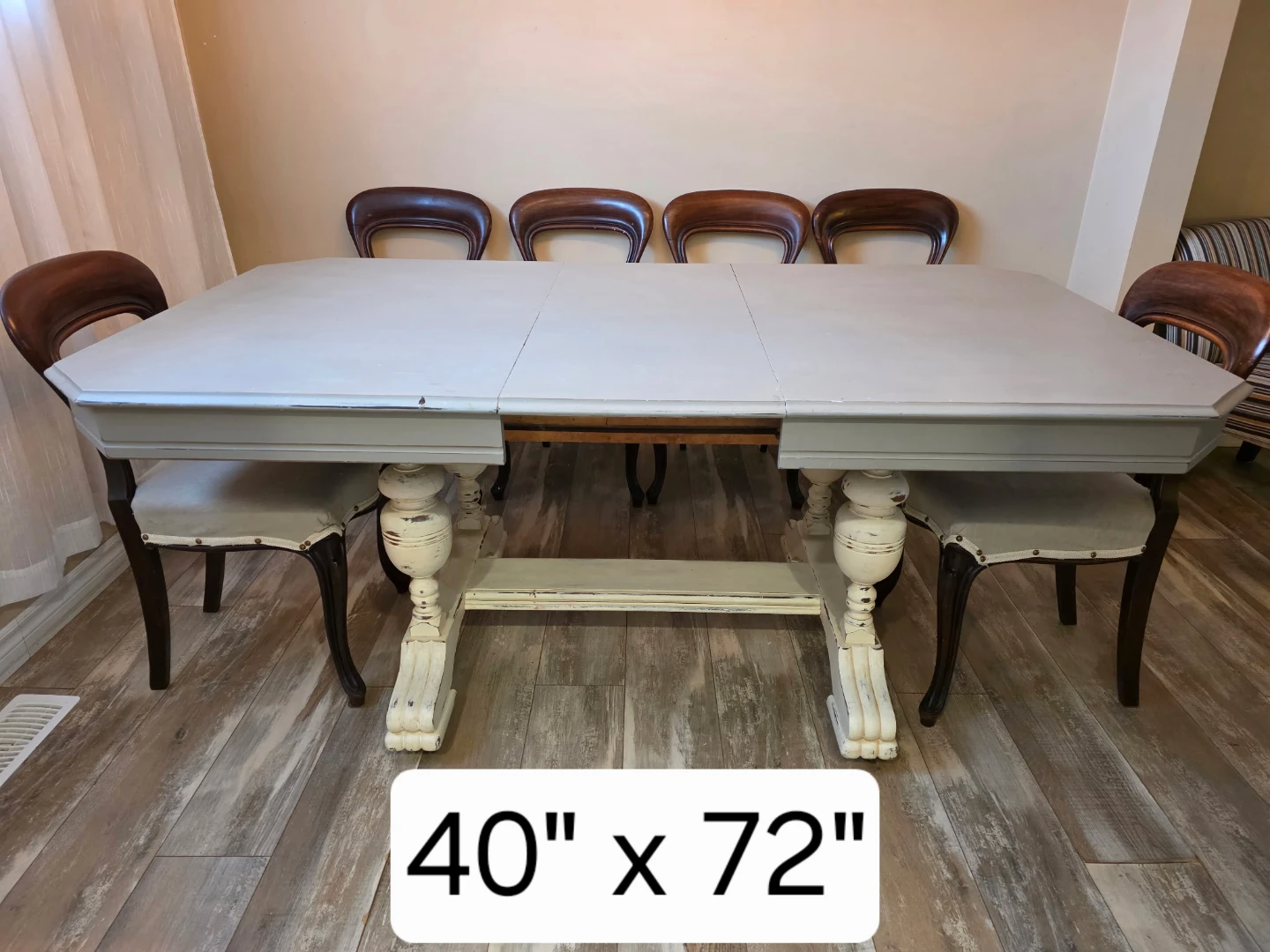 Extendable Dining Table Set with 6 Chairs - photo 2