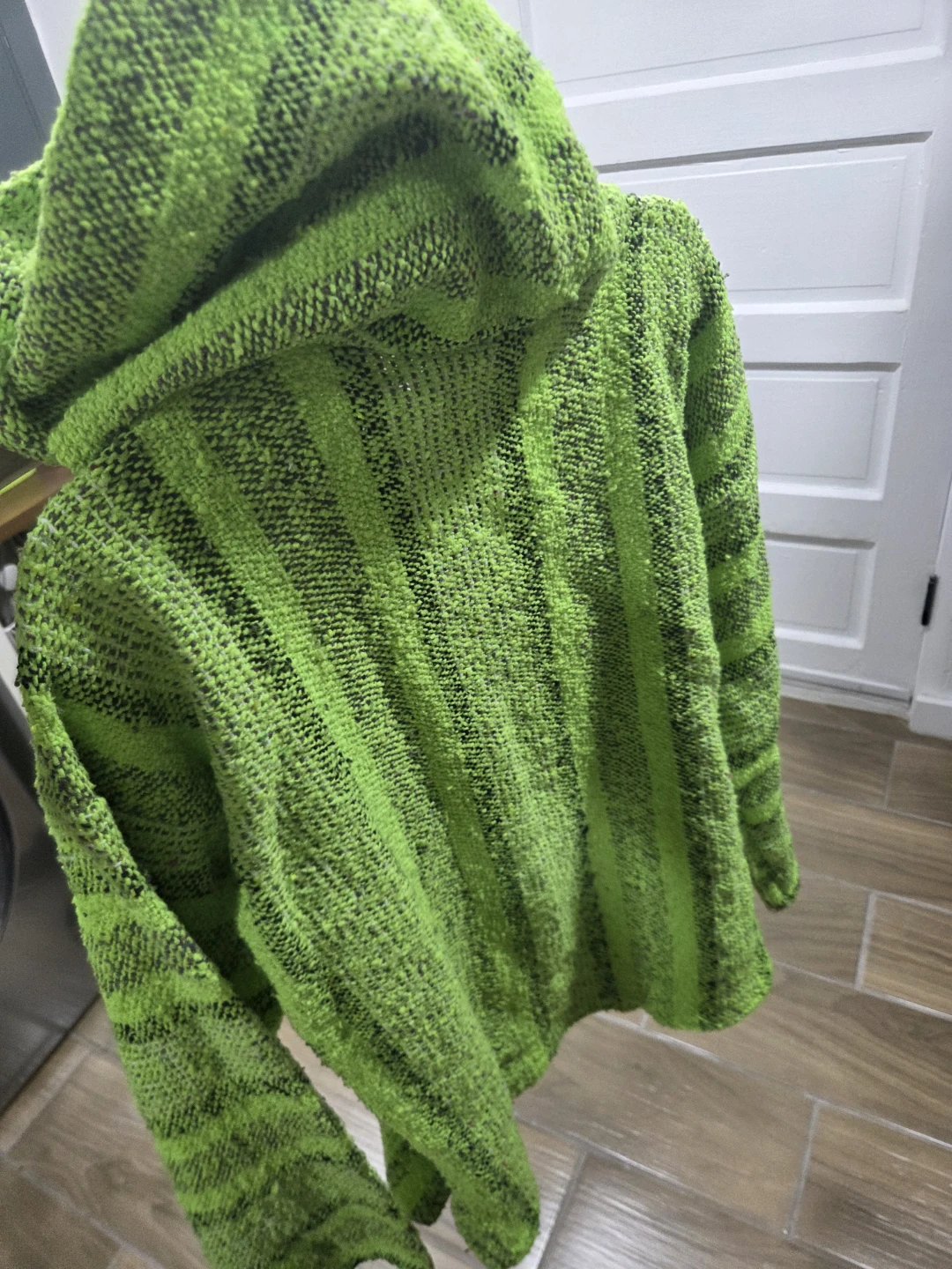 Bright Green Striped Baja Hoodie - photo 2