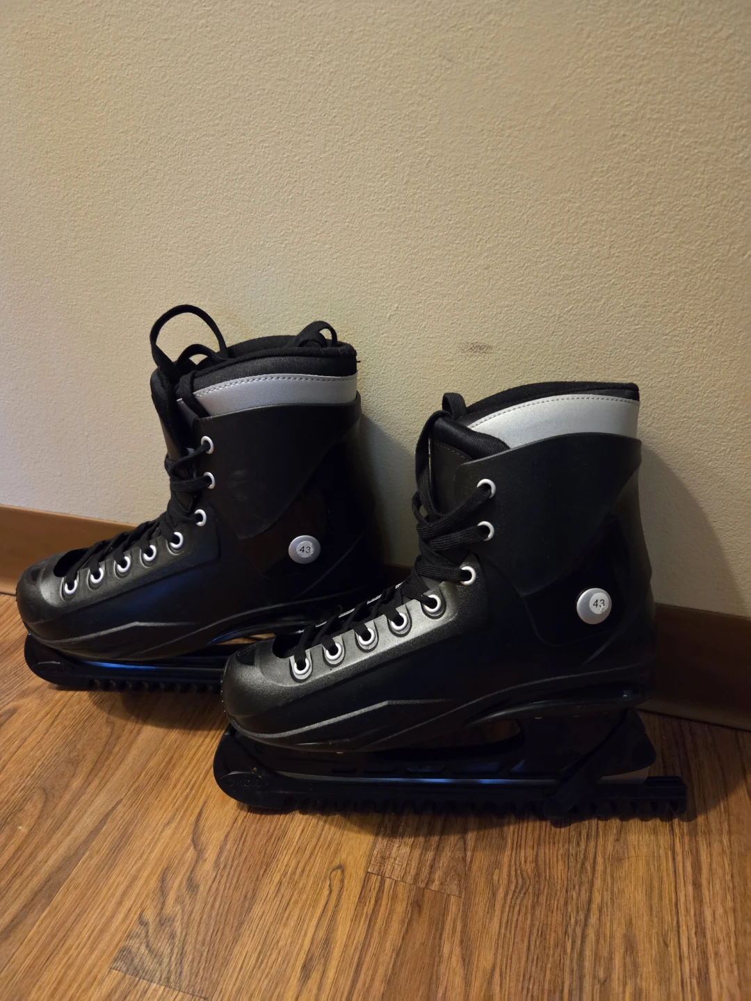 Black Ice Skates - Size 43
