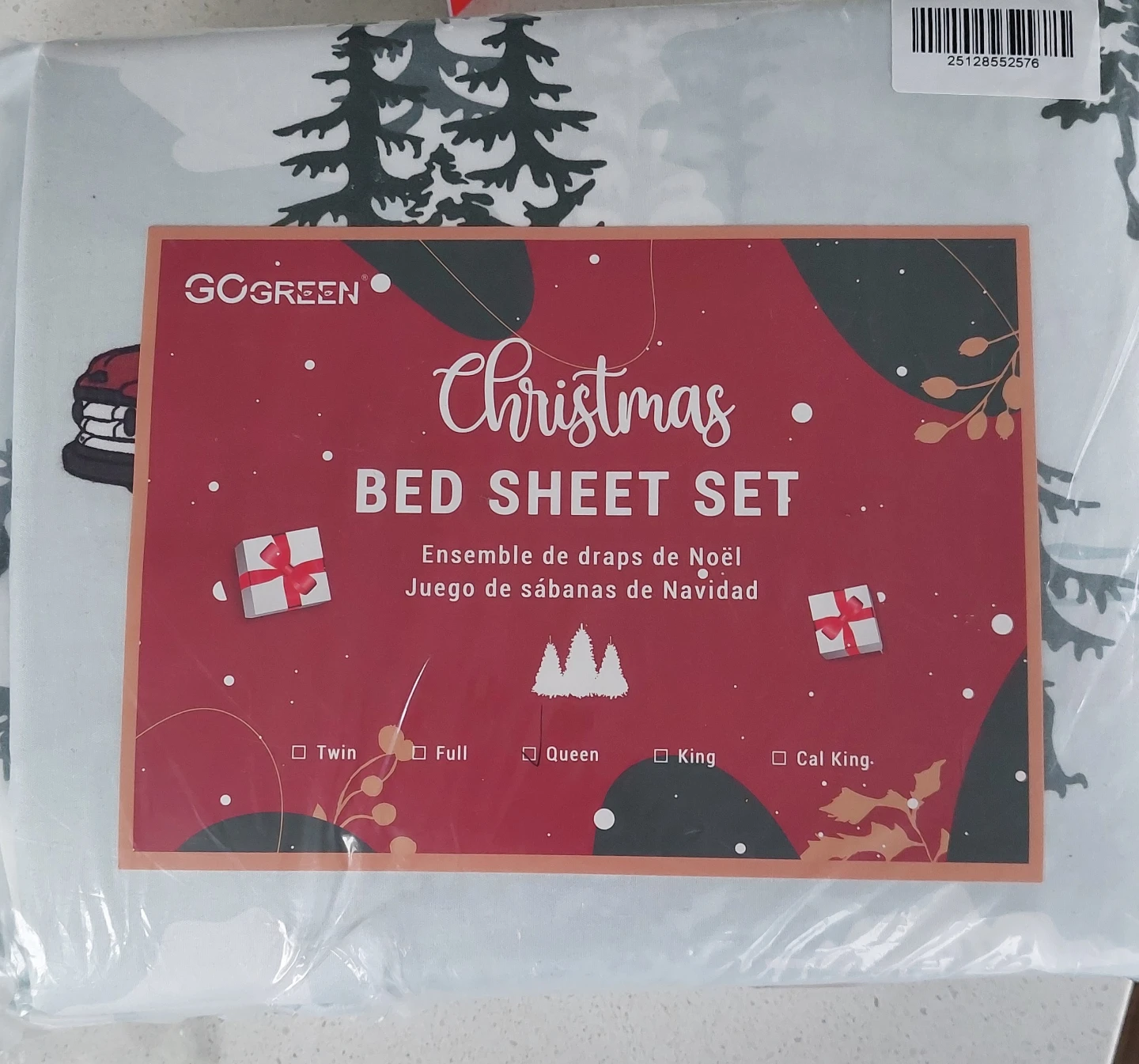 GOGREEN Christmas Bed Sheet Set Queen
