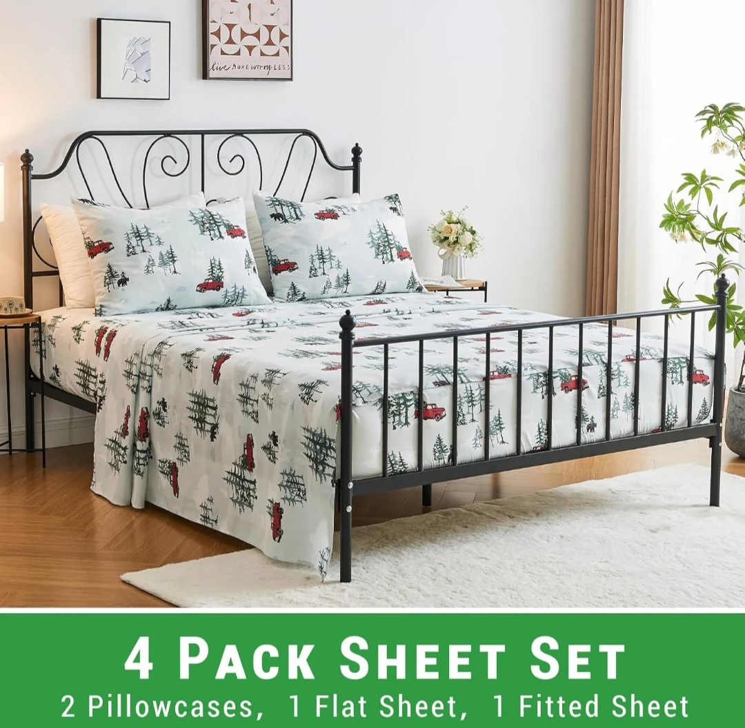 GOGREEN Christmas Bed Sheet Set Queen - photo 2