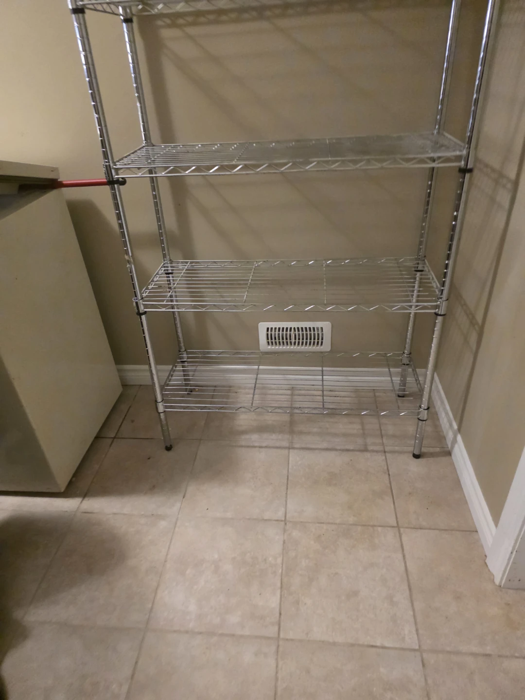 Chrome Wire Shelving Unit