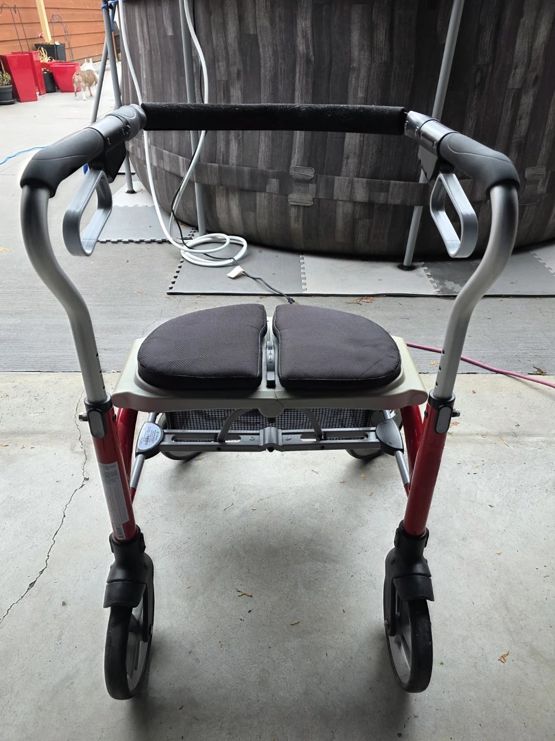 Evolution Red Walker with Seat and Basket - photo 3