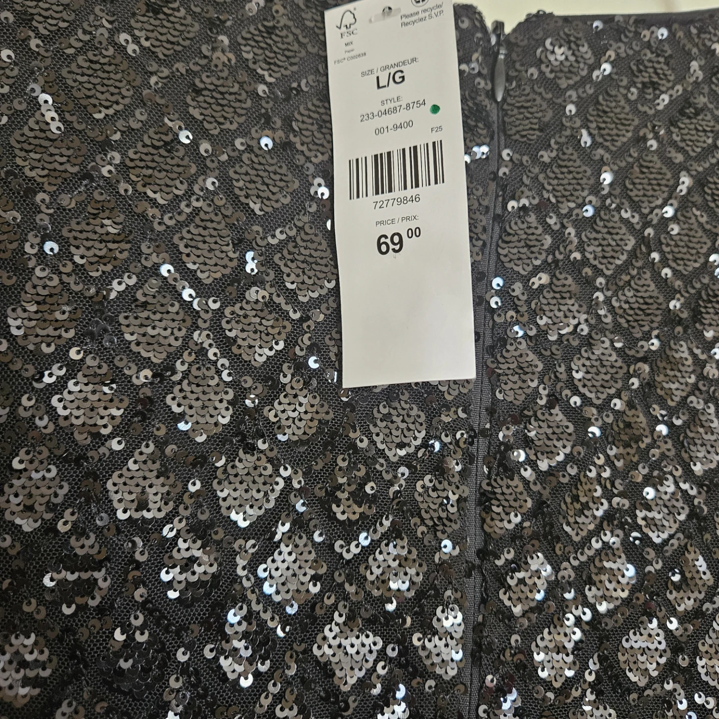 SUZY Black Sequin Dress - L/G - photo 5