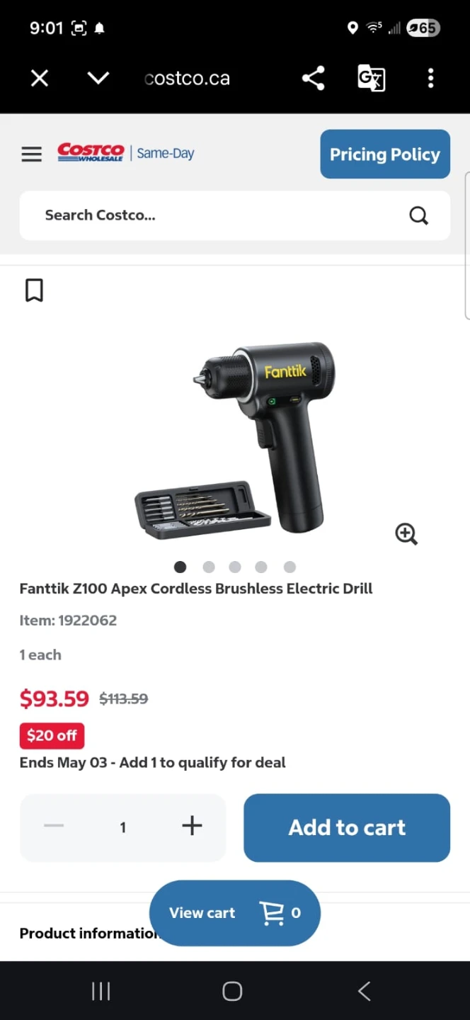 Fanttik Z100 Apex Cordless Brushless Electric Drill