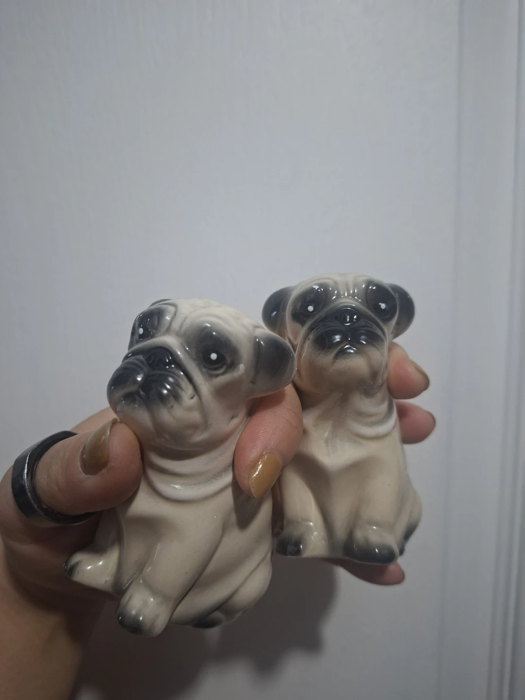 Ceramic Pug Salt and Pepper Shakers - photo 2