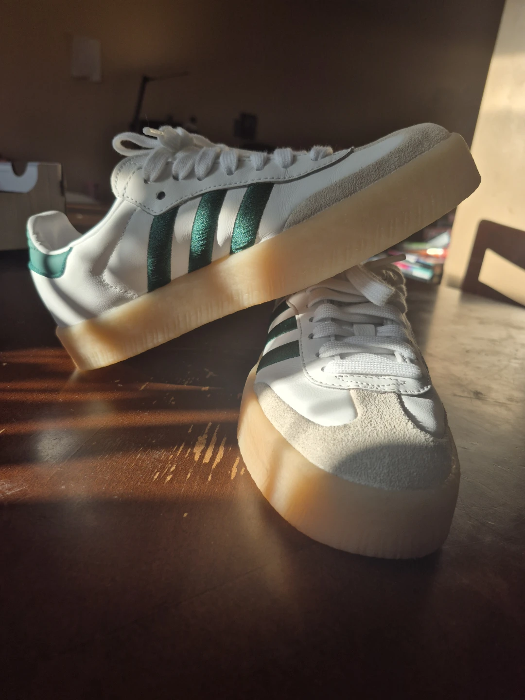 Adidas Samba Platform Sneakers White Green