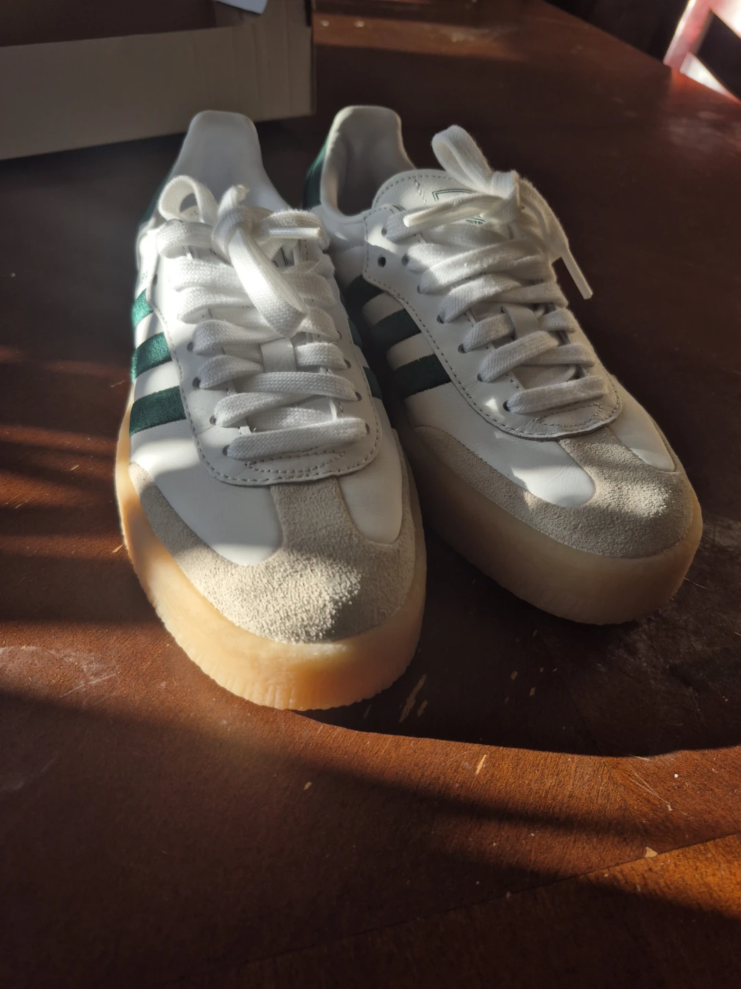 Adidas Samba Platform Sneakers White Green - photo 2