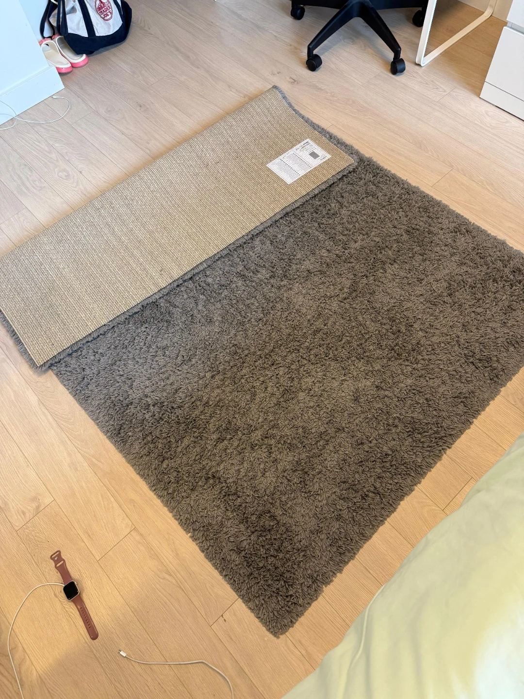 IKEA HAMPEN Rug - Grey 133x195 cm (4'5" x 6'5") - photo 2