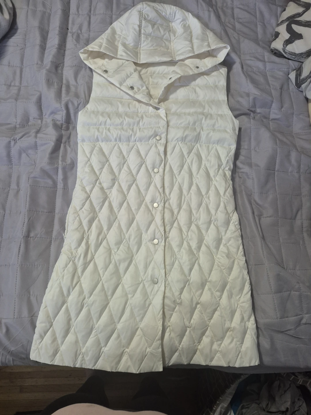 Beignorejo Diamond Quilted Sleeveless Vest Jacket