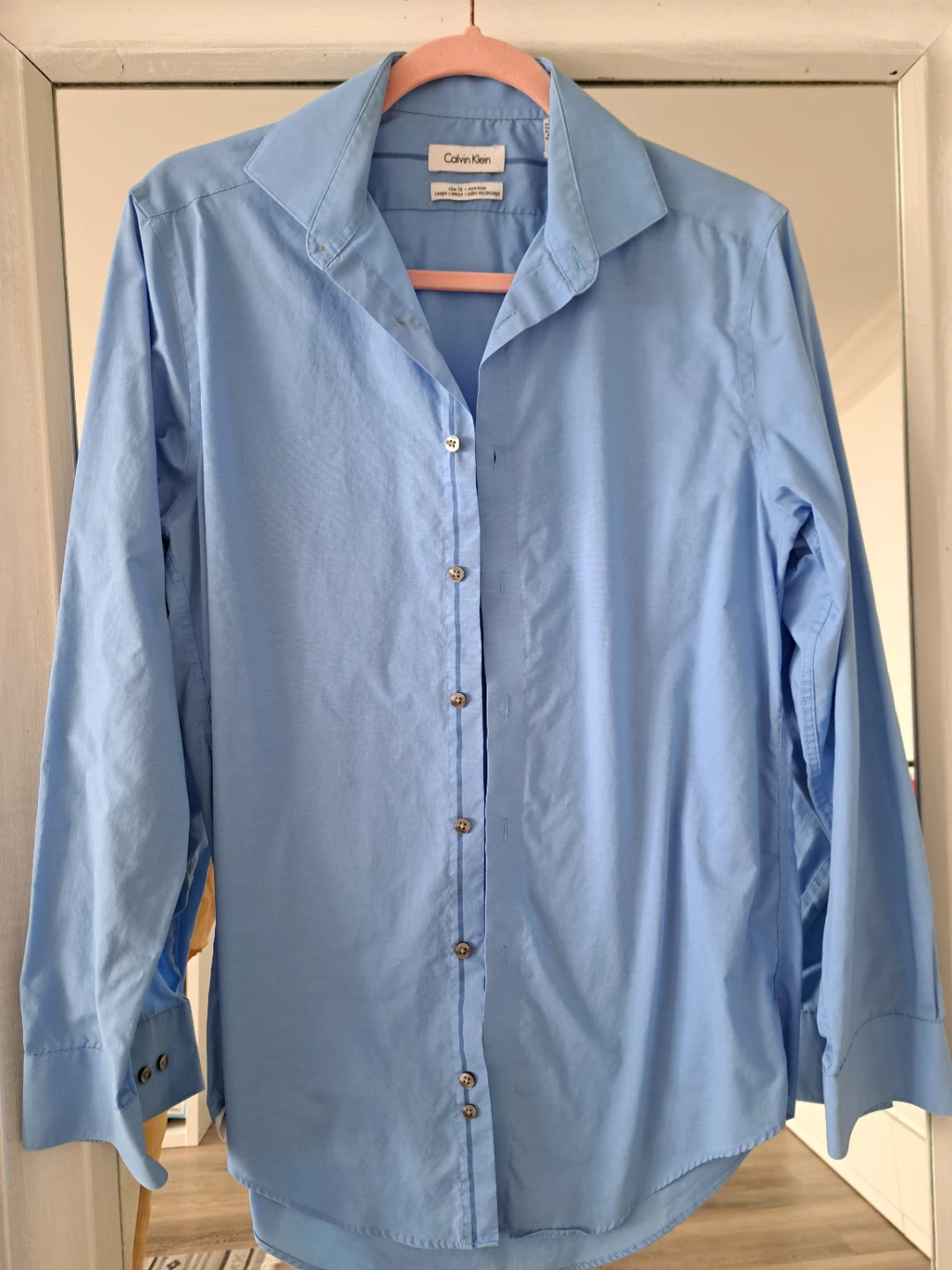 Calvin Klein Slim Fit  Dress Shirt - Light Blue - photo 4