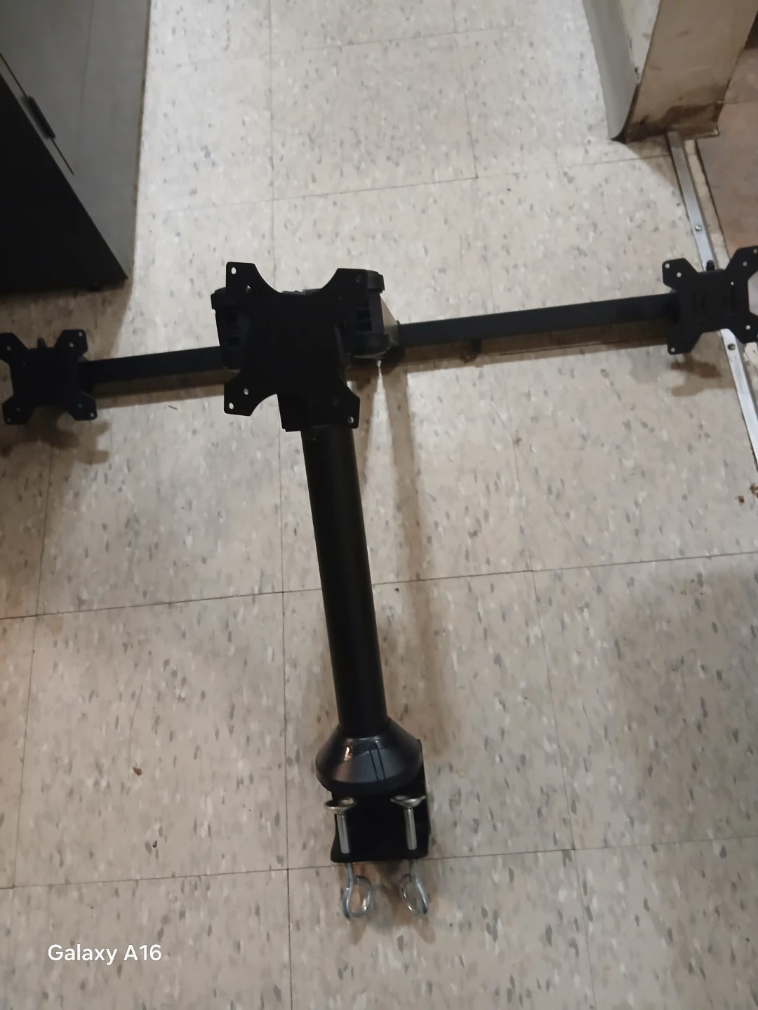 Three Monitor Desk Mount Stand