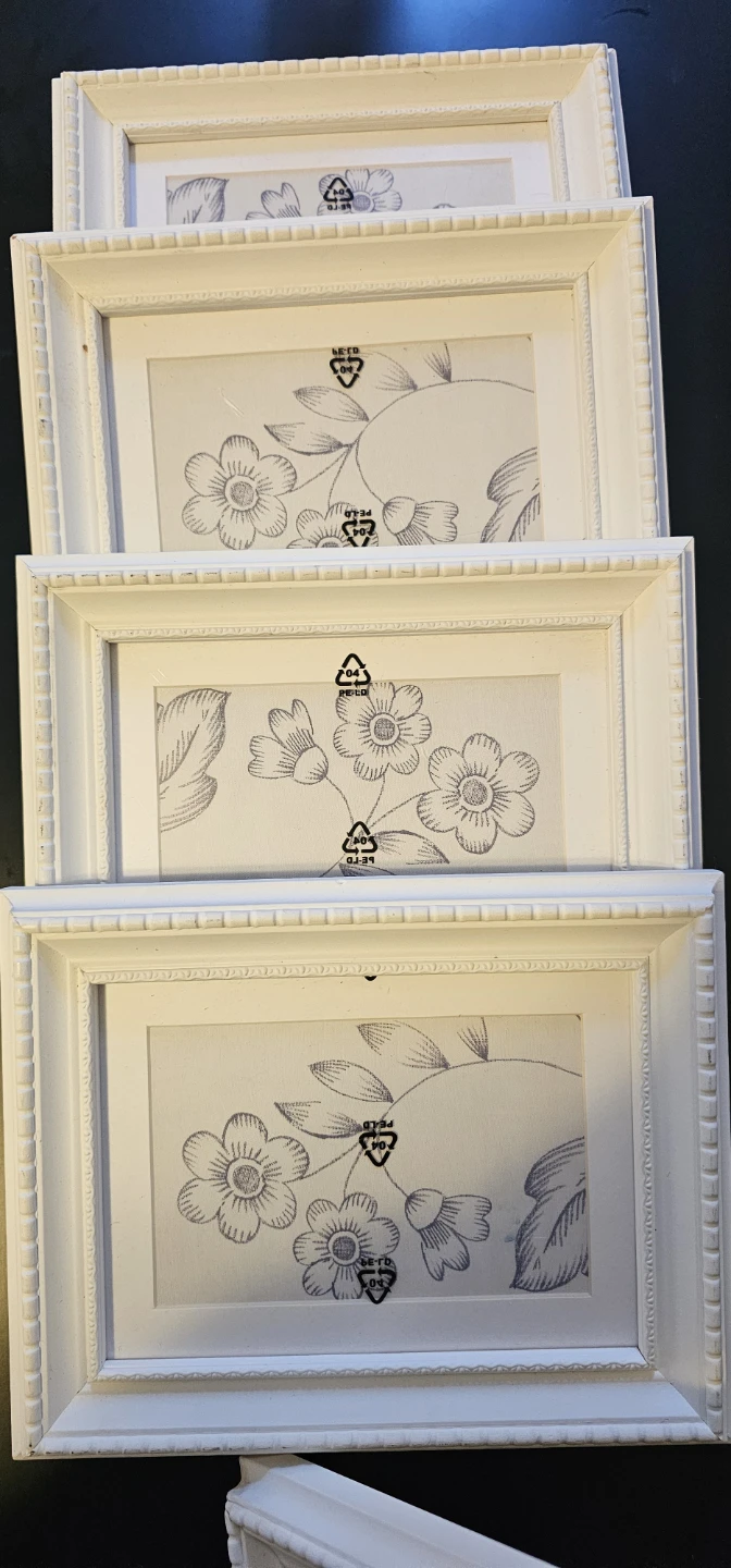 White Decorative Photo Frames (Set of 5) - photo 3
