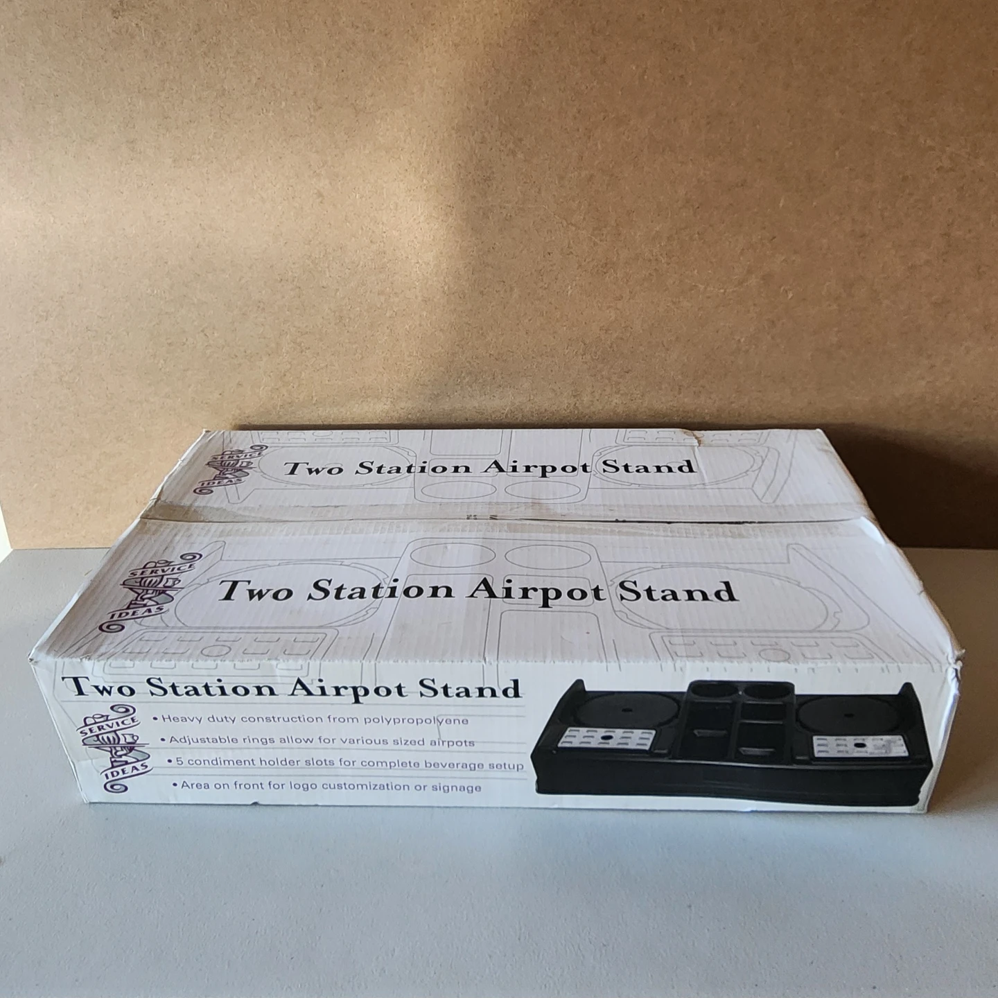 Service Ideas Two Station Airpot Stand - Brand New - photo 2