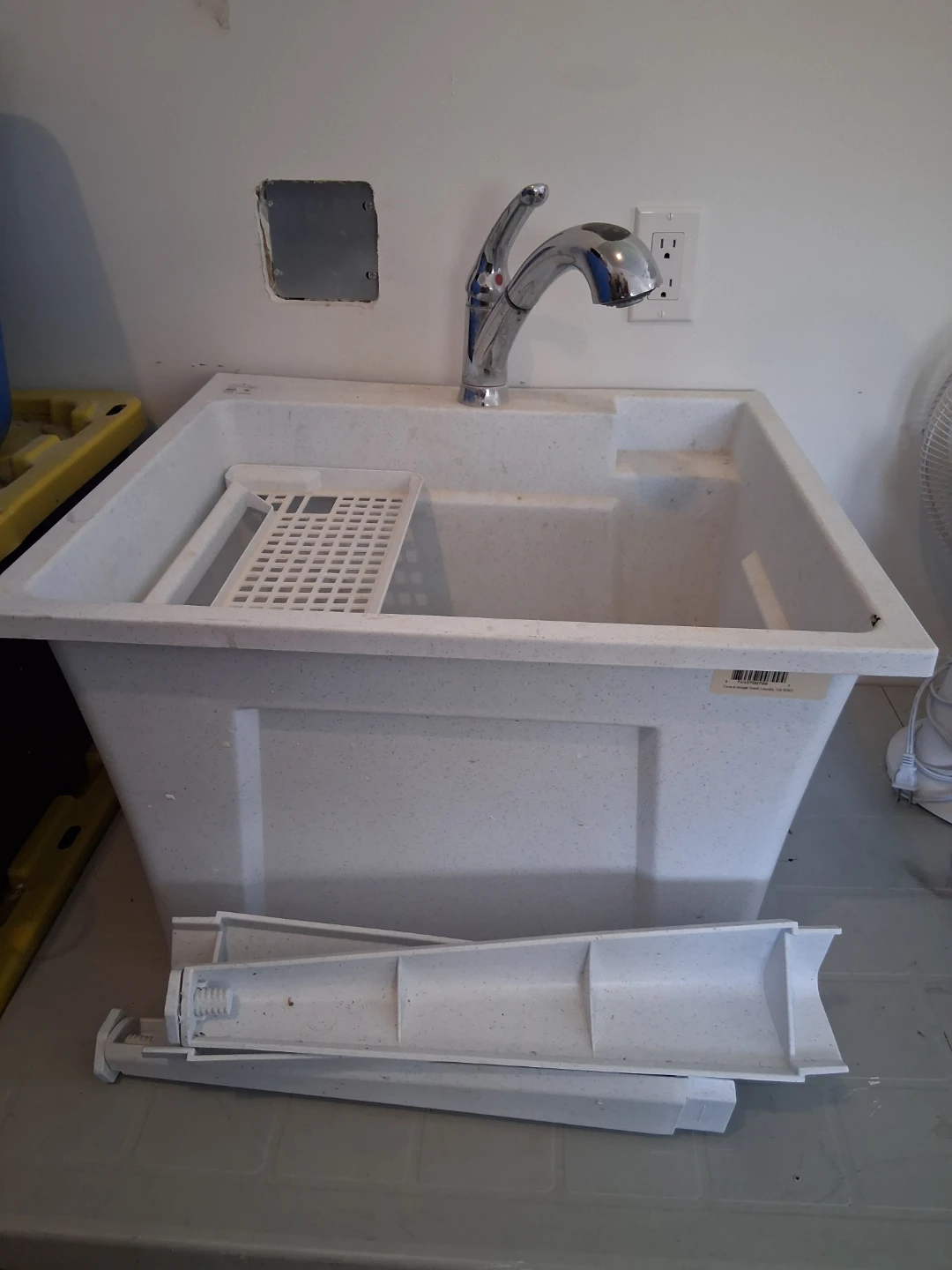 Laundry sink & faucet