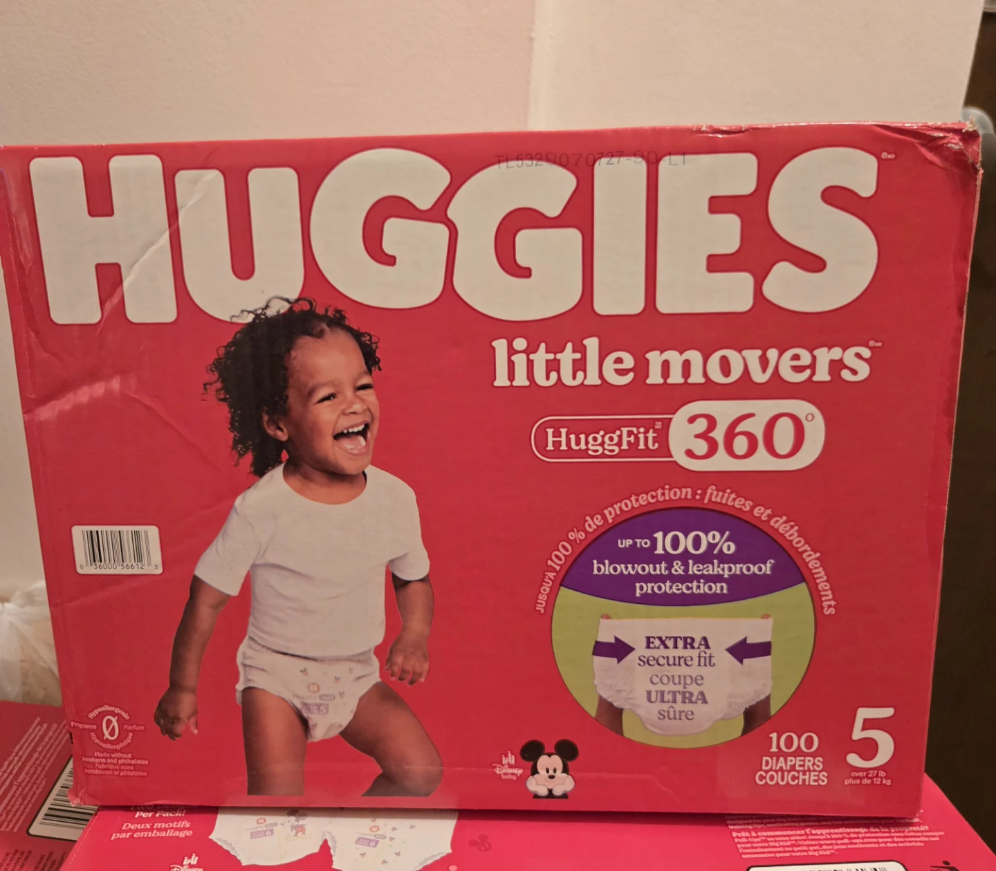 Huggies Little Movers Diapers, Size 5, 100 Count