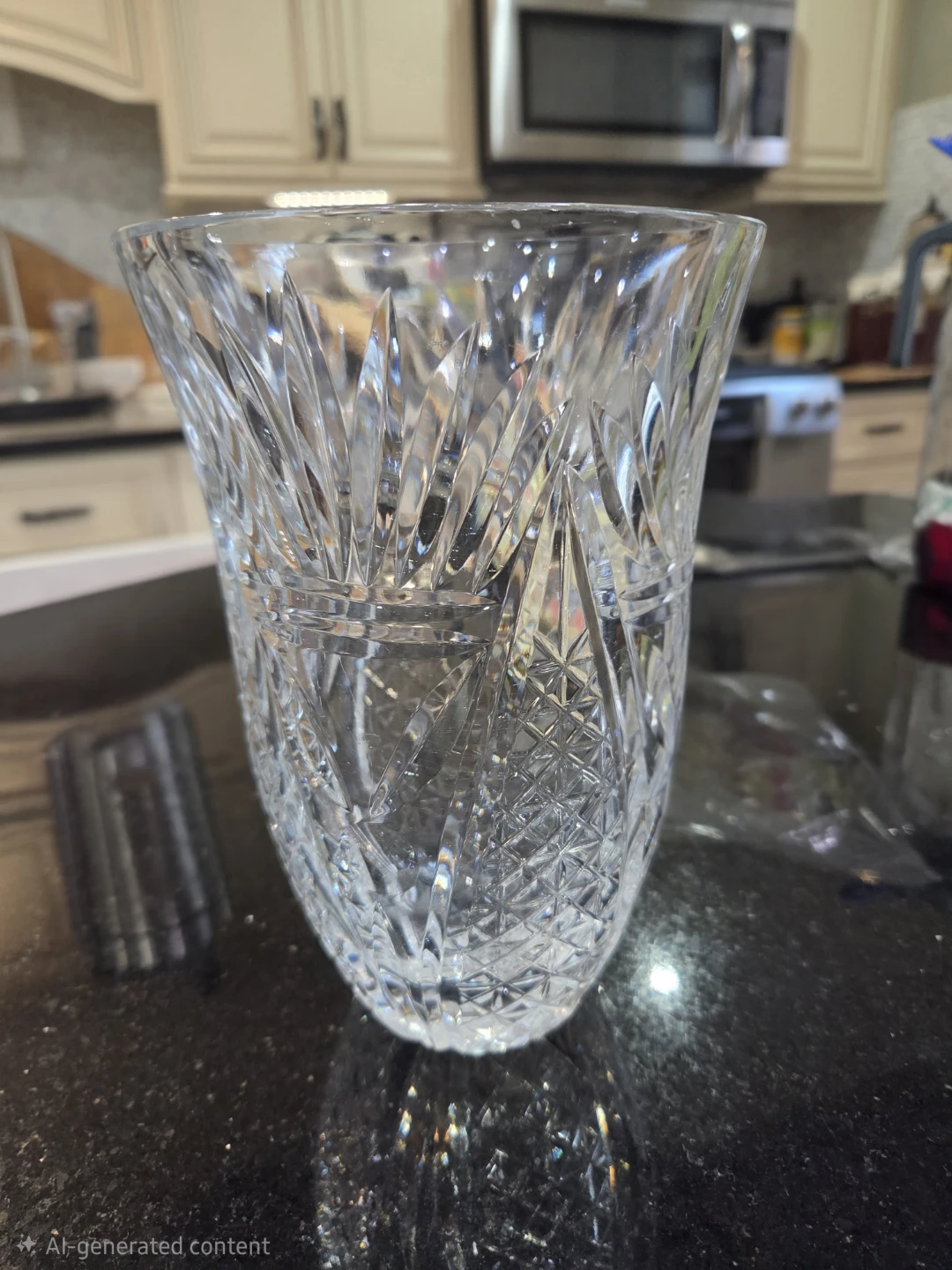 Crystal Cut Glass Vase