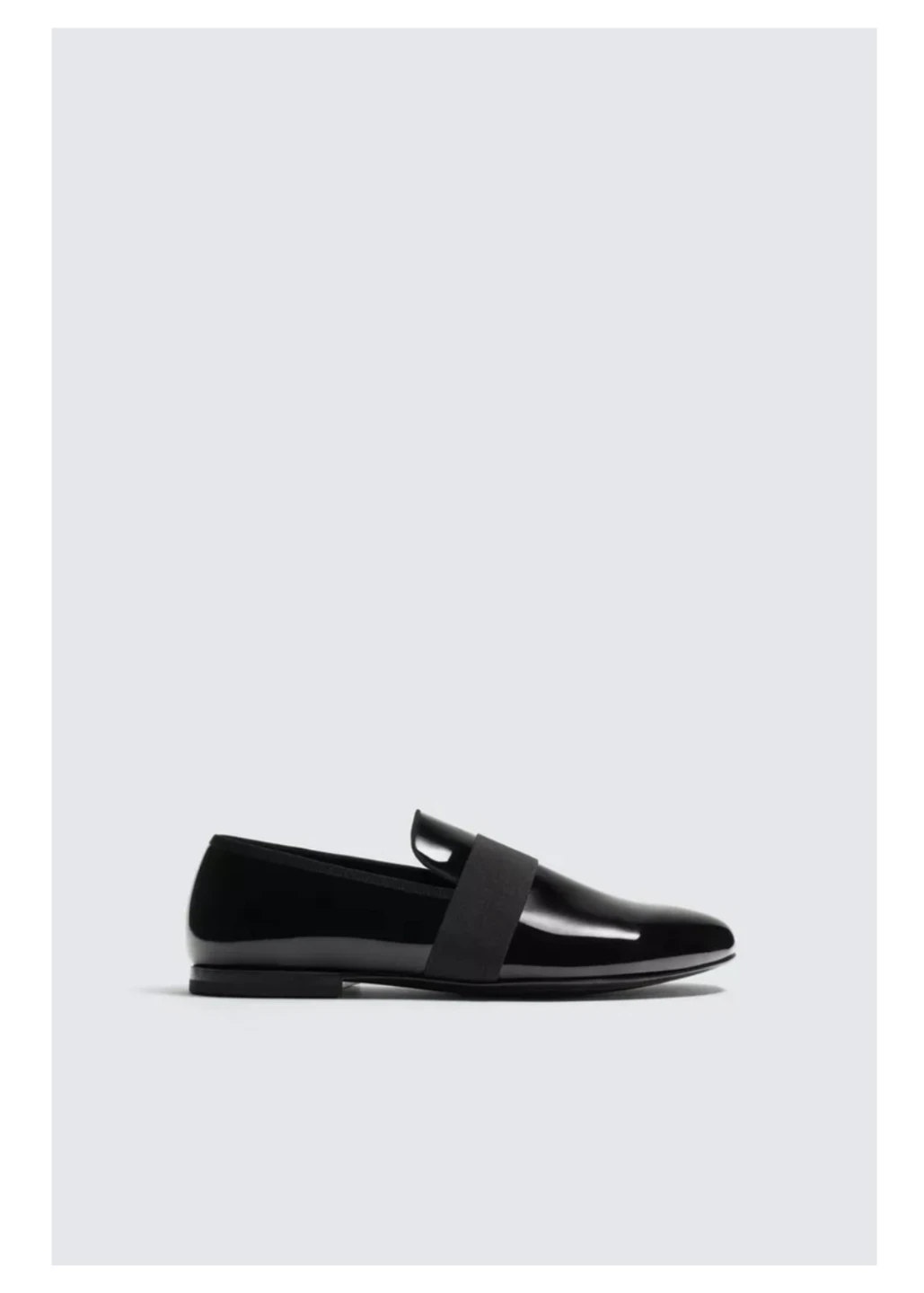 Zara Man Black Patent Effect Dress Loafers Size 42 - photo 5